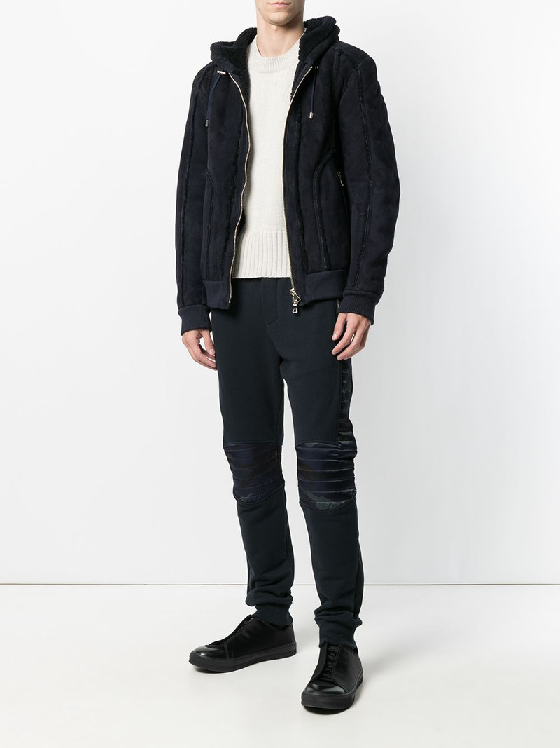 Balmain camouflage panel trackpants outlook