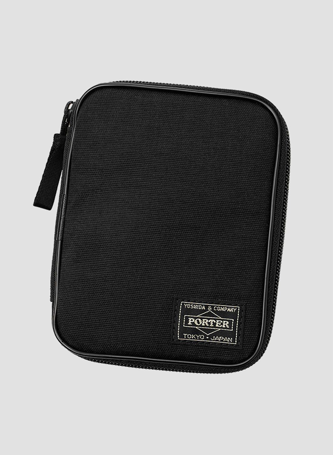 Porter-Yoshida & Co Hybrid Passport Case in Black - 1
