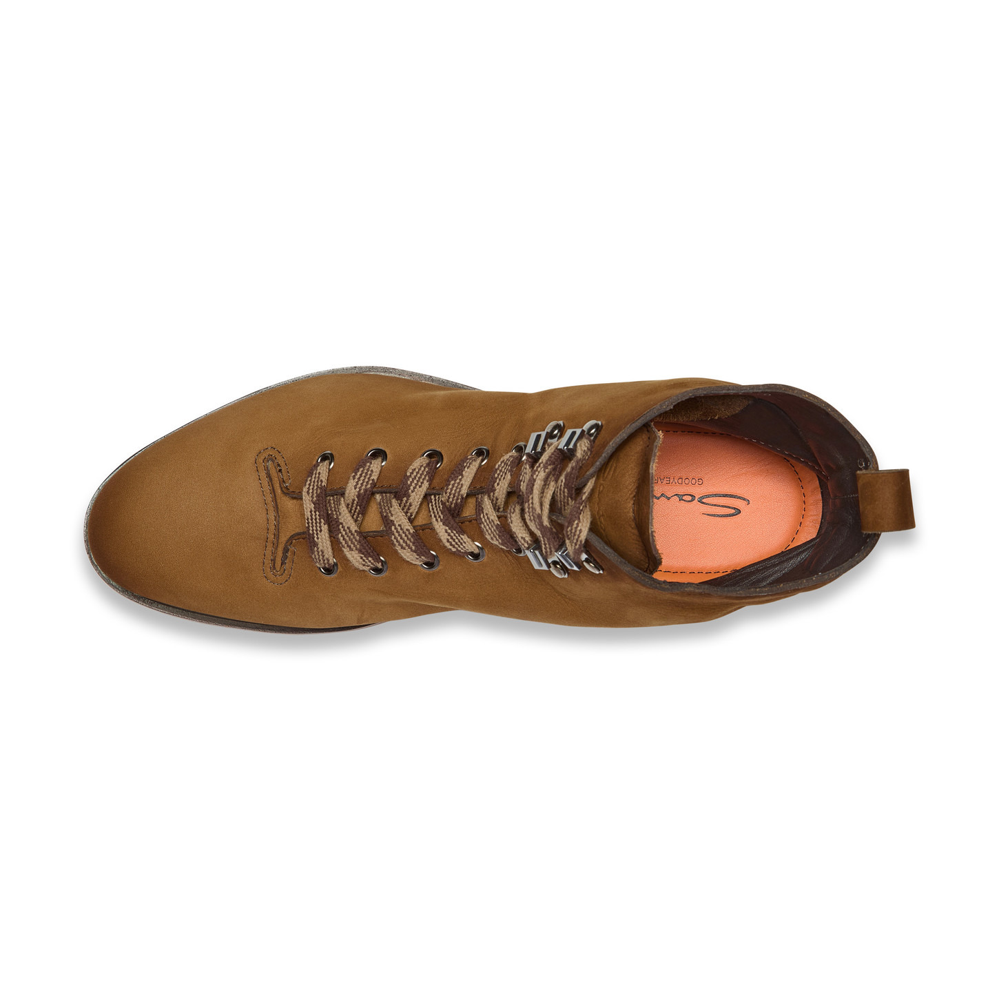 Men's light brown nubuck hiking boot - 5