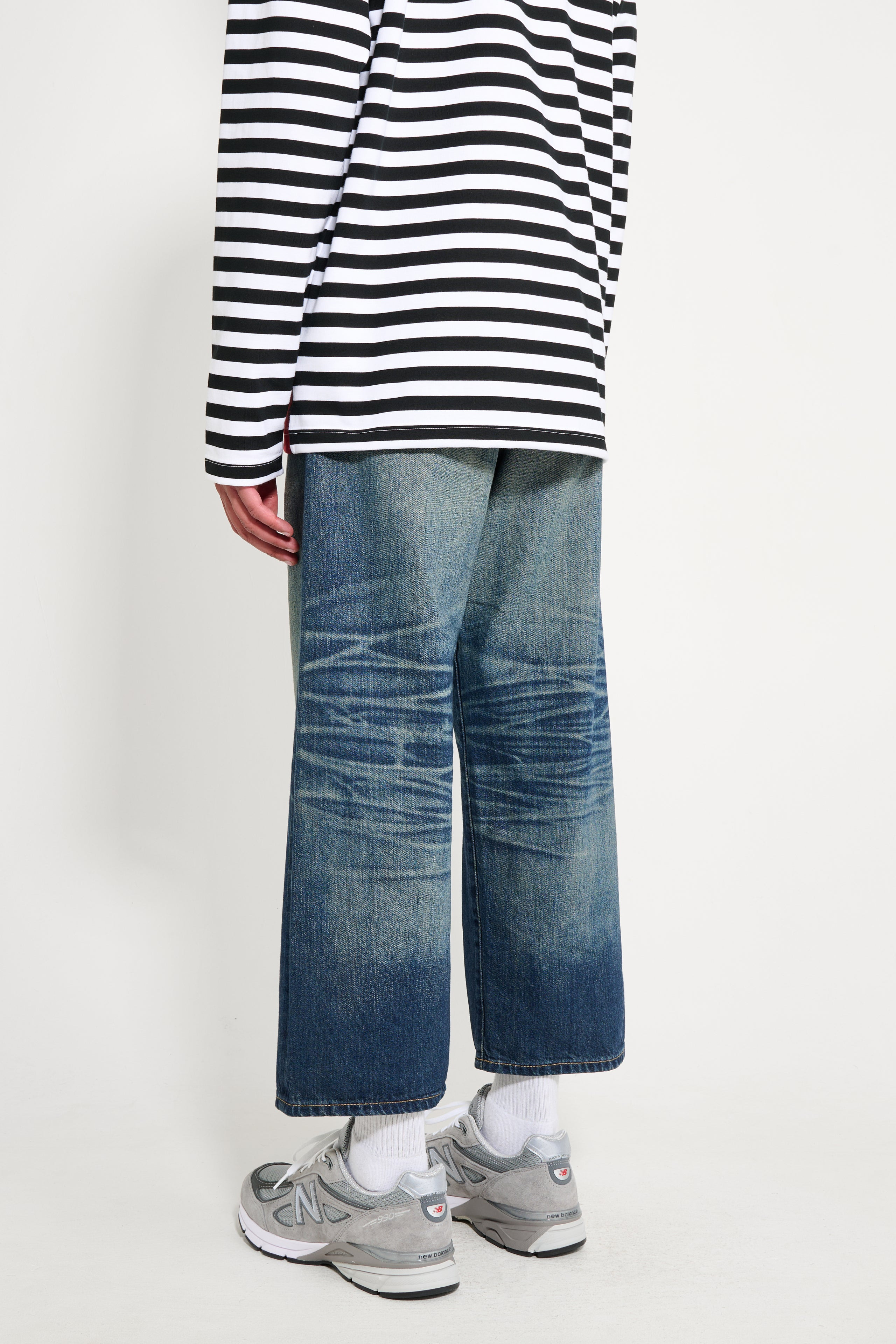 JUNYA WATANABE MAN CROPPED JEANS VINTAGE WASH - 2