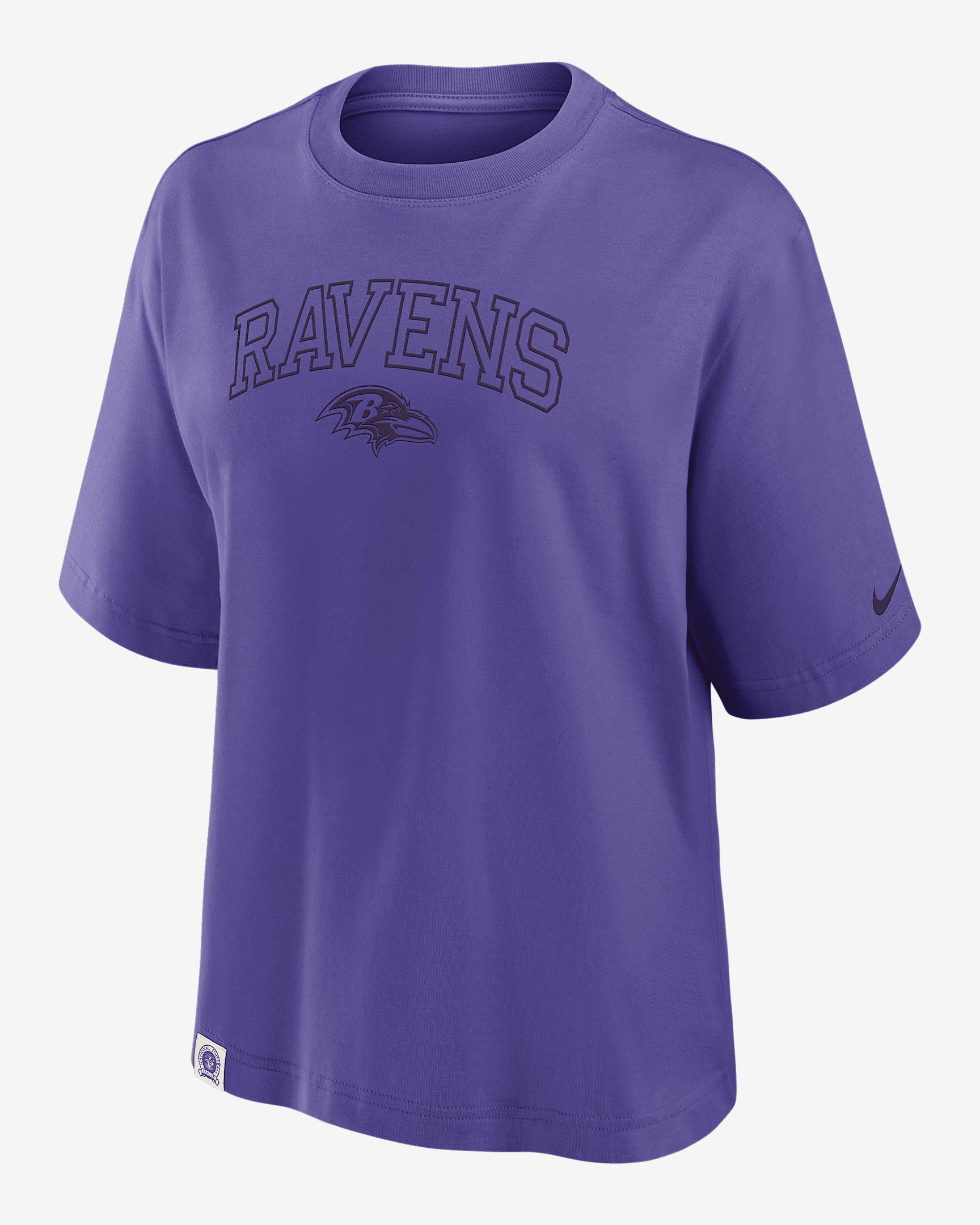 Baltimore Ravens Arch Boxy Women's Nike NFL T-Shirt - 1