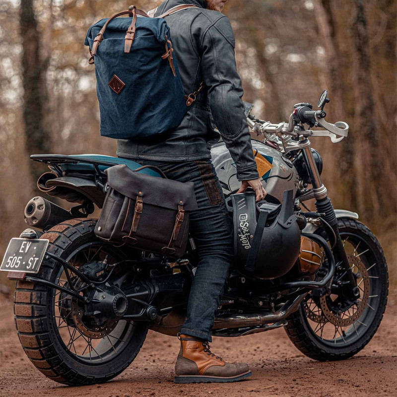 HEROES ECLAIR BAG - BROWN LEATHER MOTORCYCLE BAG 8