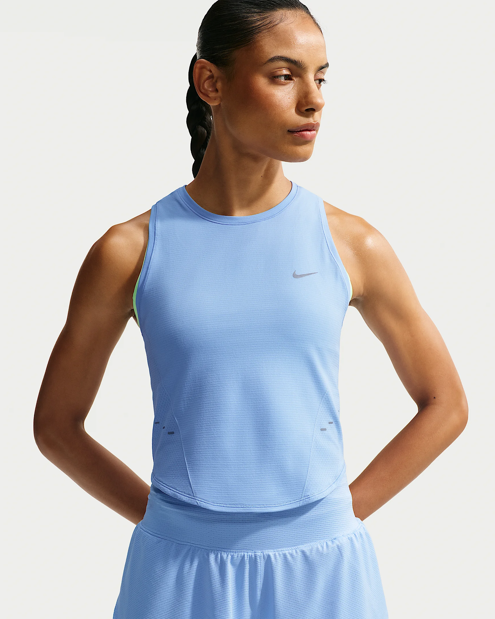 Nike Swift Women's Dri-FIT Seamless Cropped Running Tank Top - 1