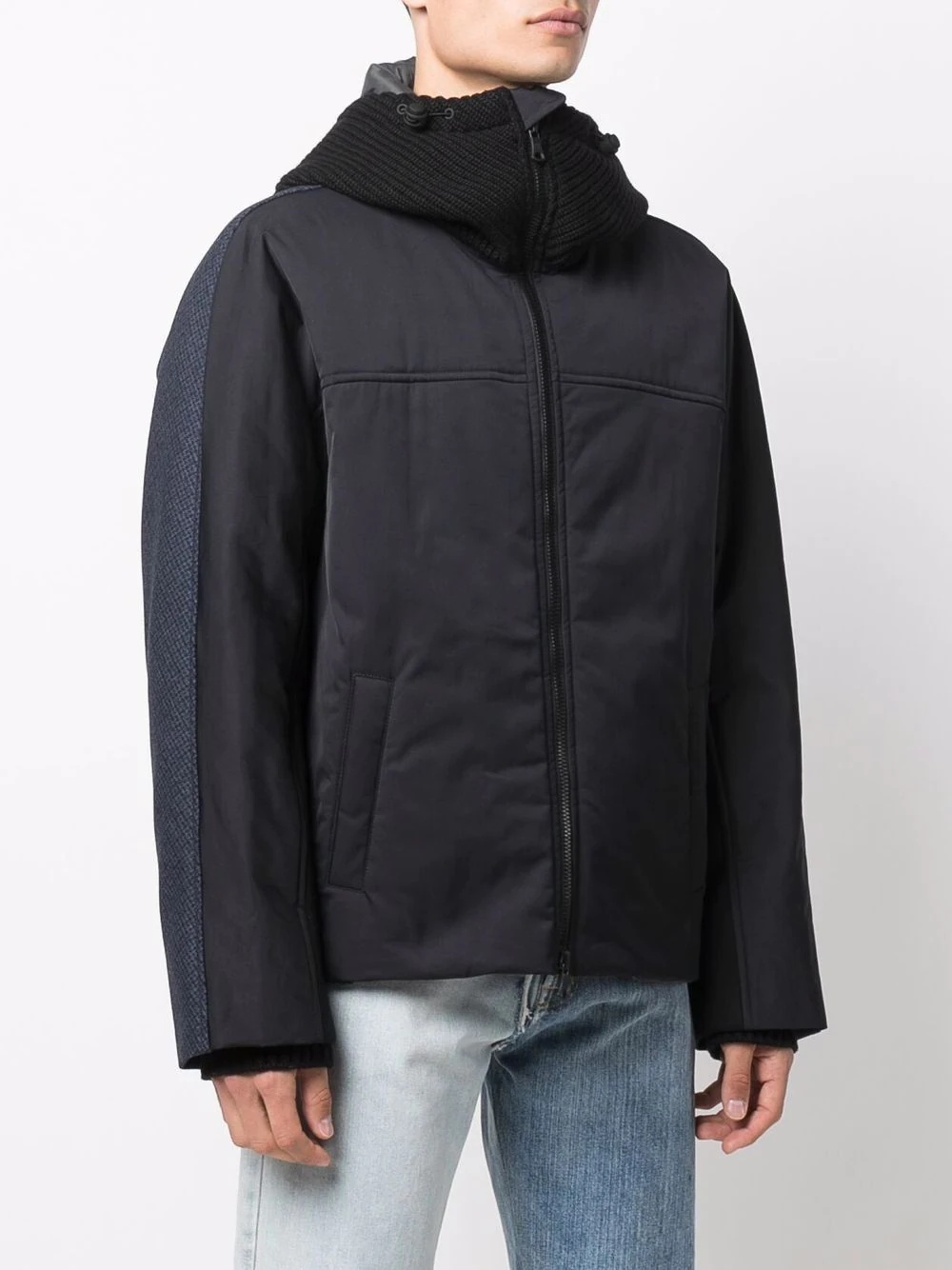 panelled padded jacket - 3