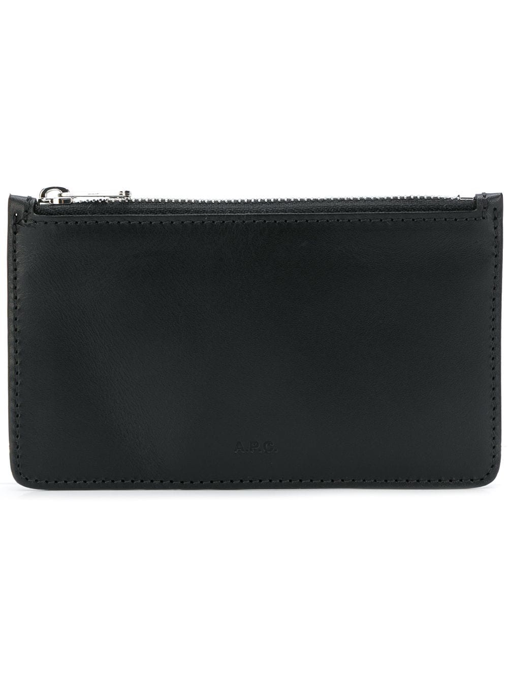 logo embossed cardholder wallet - 1