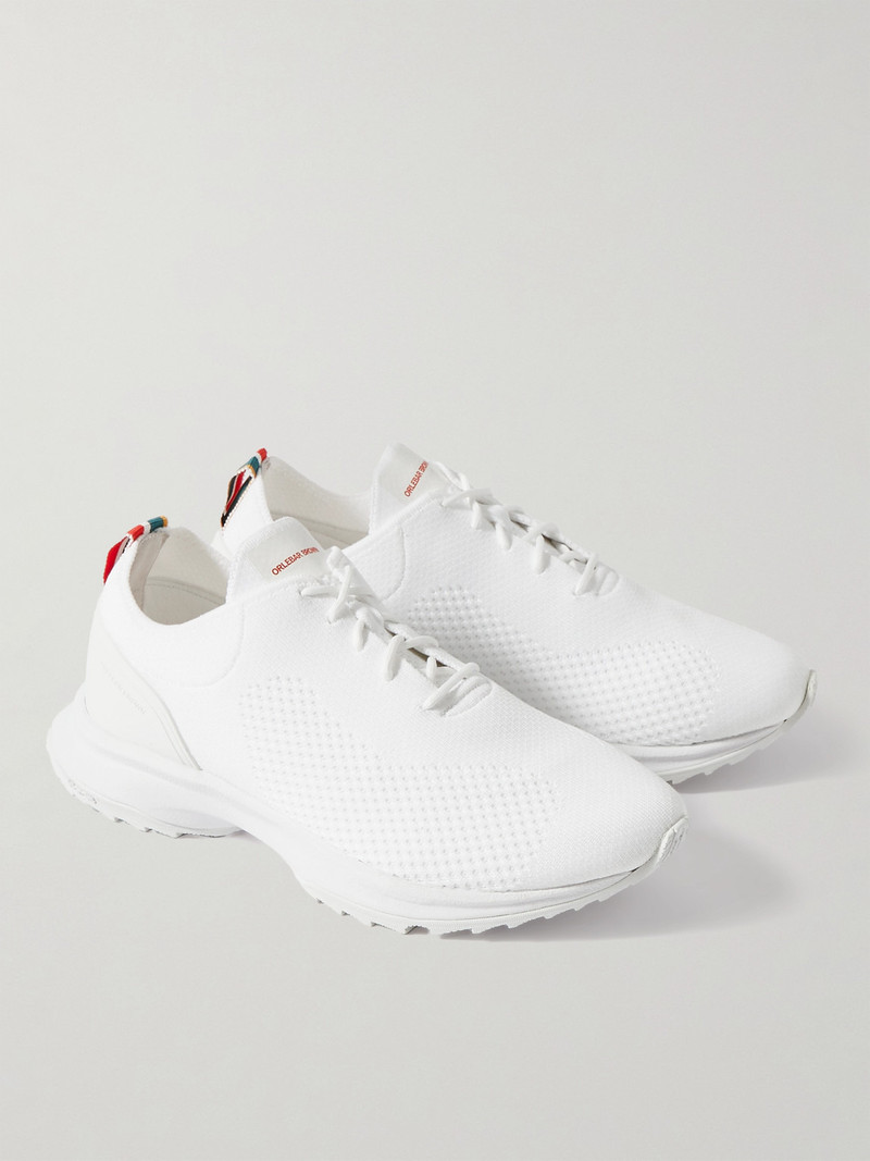 Somerled Rubber-Trimmed Stretch-Knit Sneakers 4