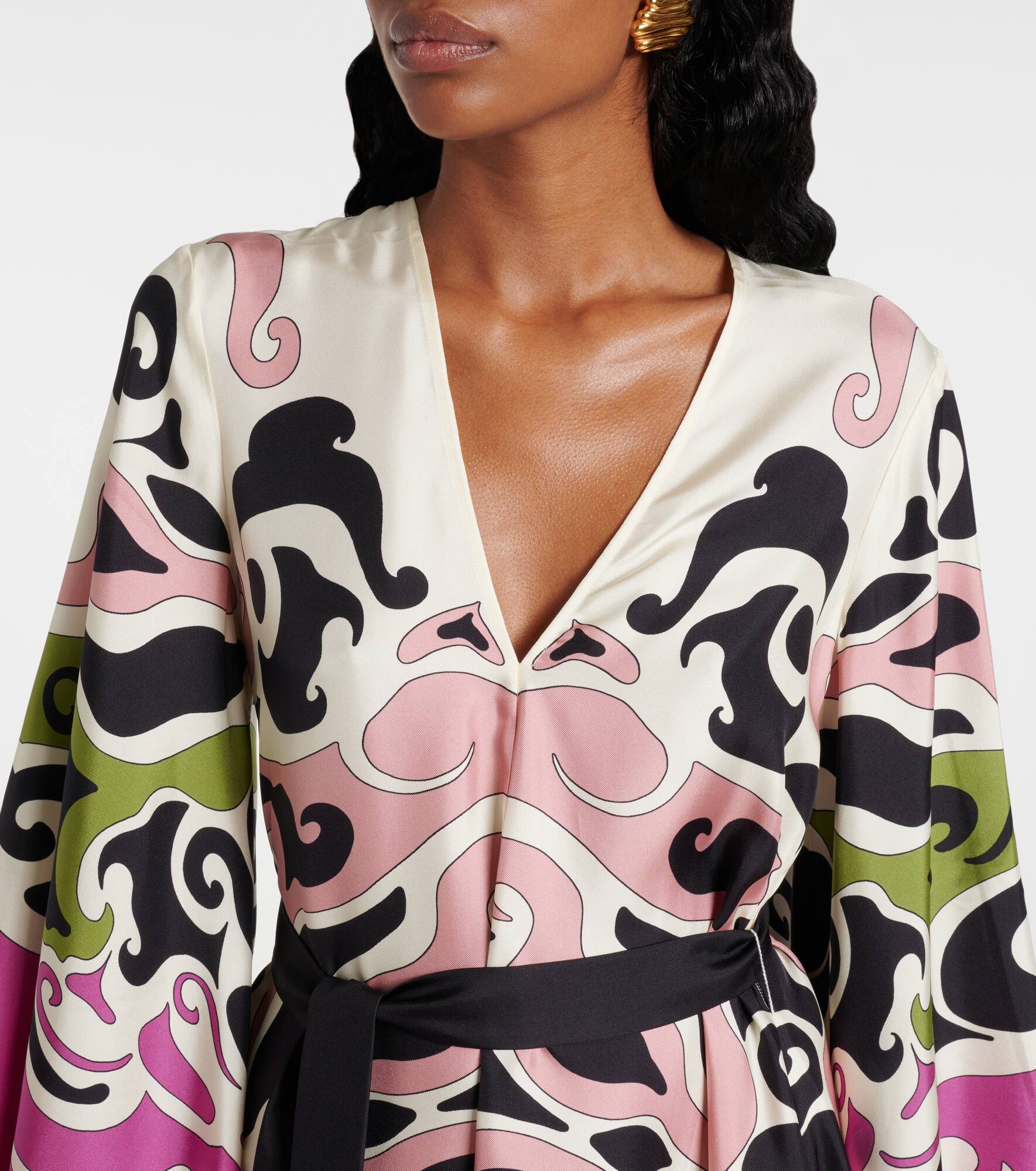 Magnifico printed silk twill minidress - 4