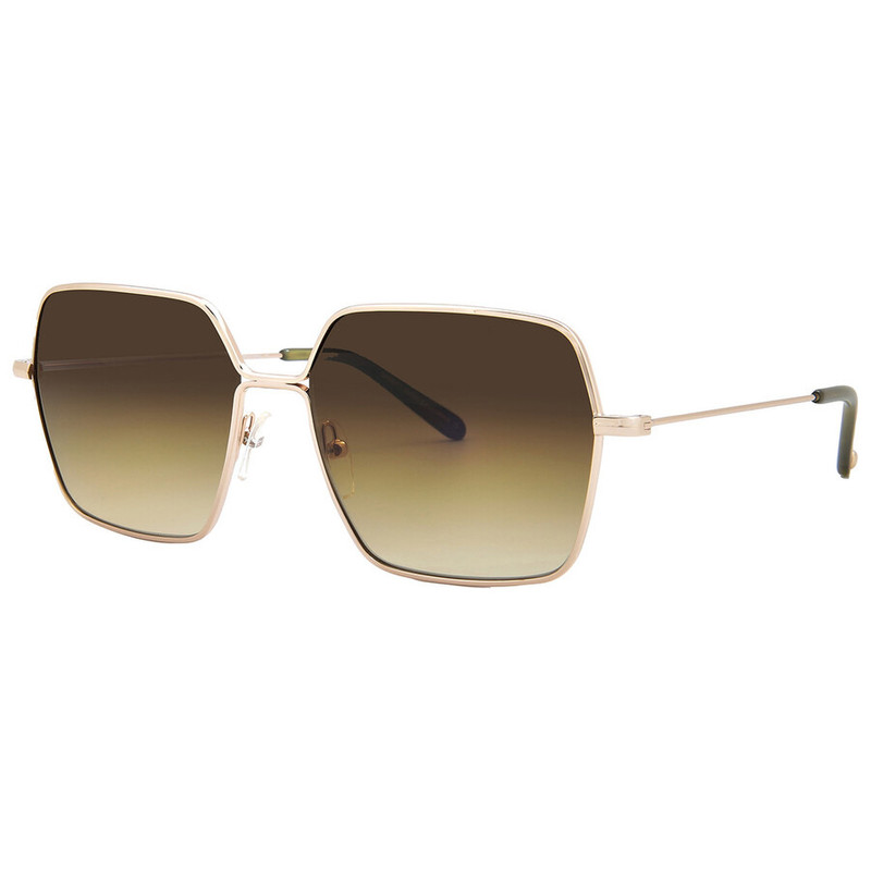 Garrett Leight MEADOW SUN Olive Gradient Square Ladies Sunglasses 4067 G-DGFR/OG 56 3
