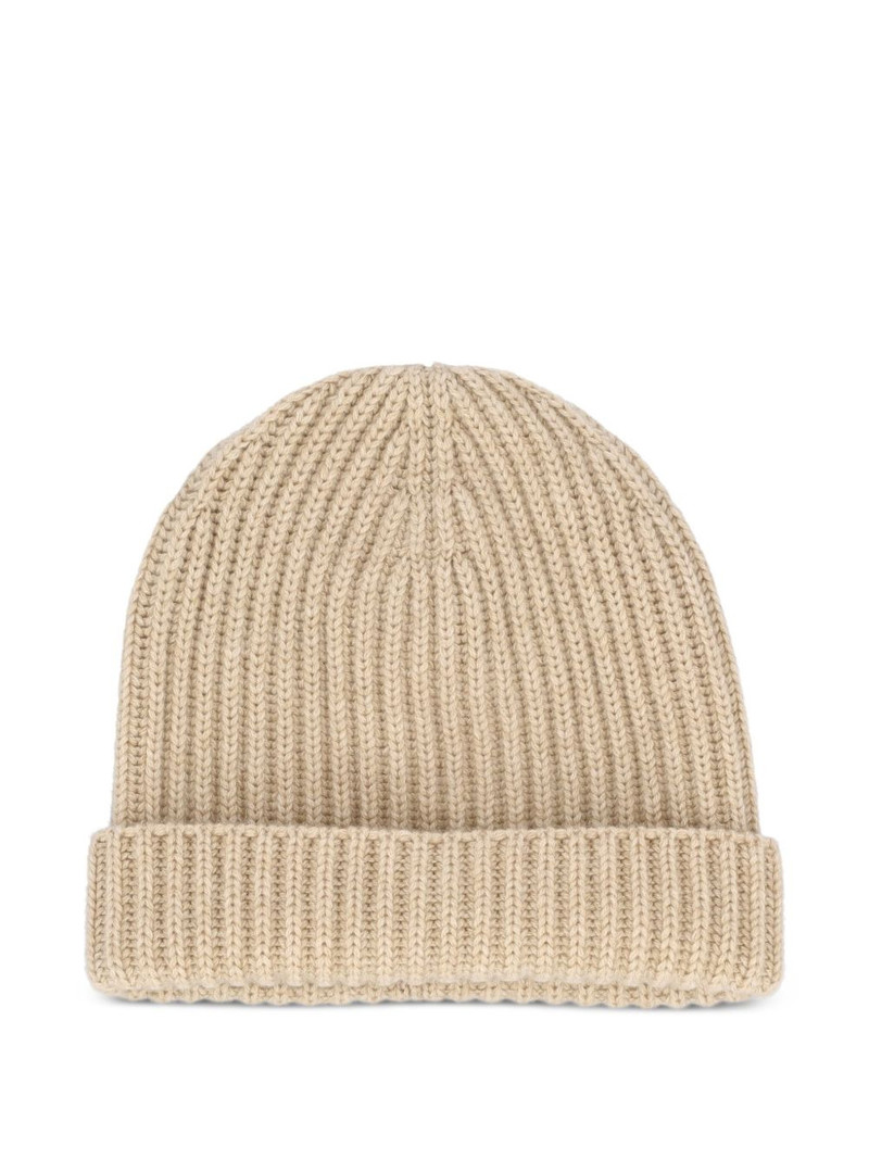 Loro Piana ribbed cashmere beanie outlook