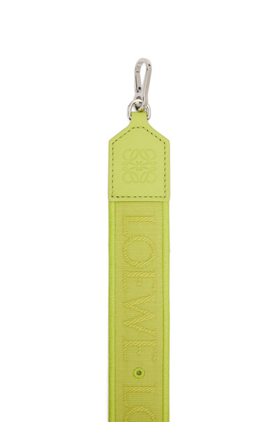 Loewe Anagram pin strap in jacquard and classic calfskin outlook
