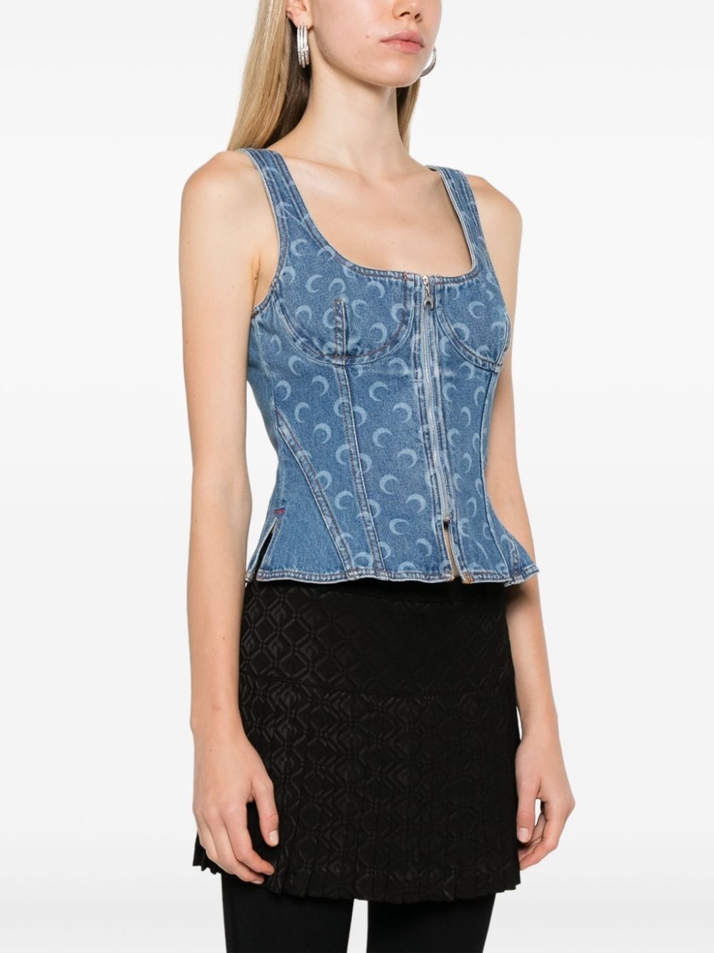 Moon Laser denim corset - 3