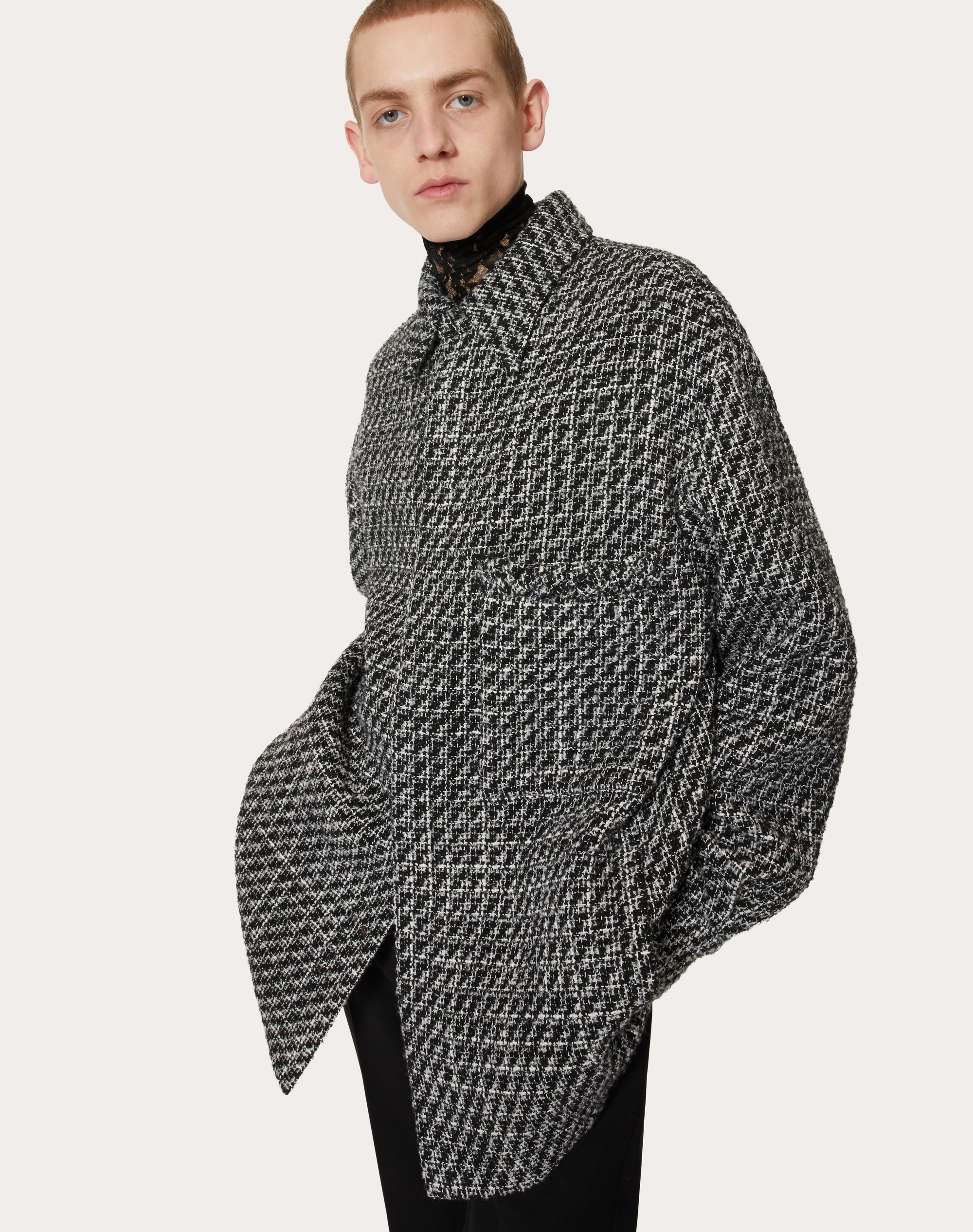 TWEED BOUCLÉ WOOL OVERSHIRT - 5