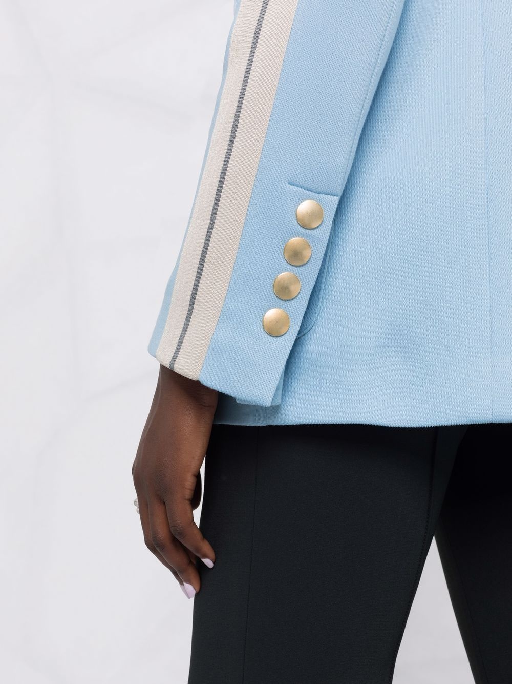 side-stripe buttoned blazer - 3