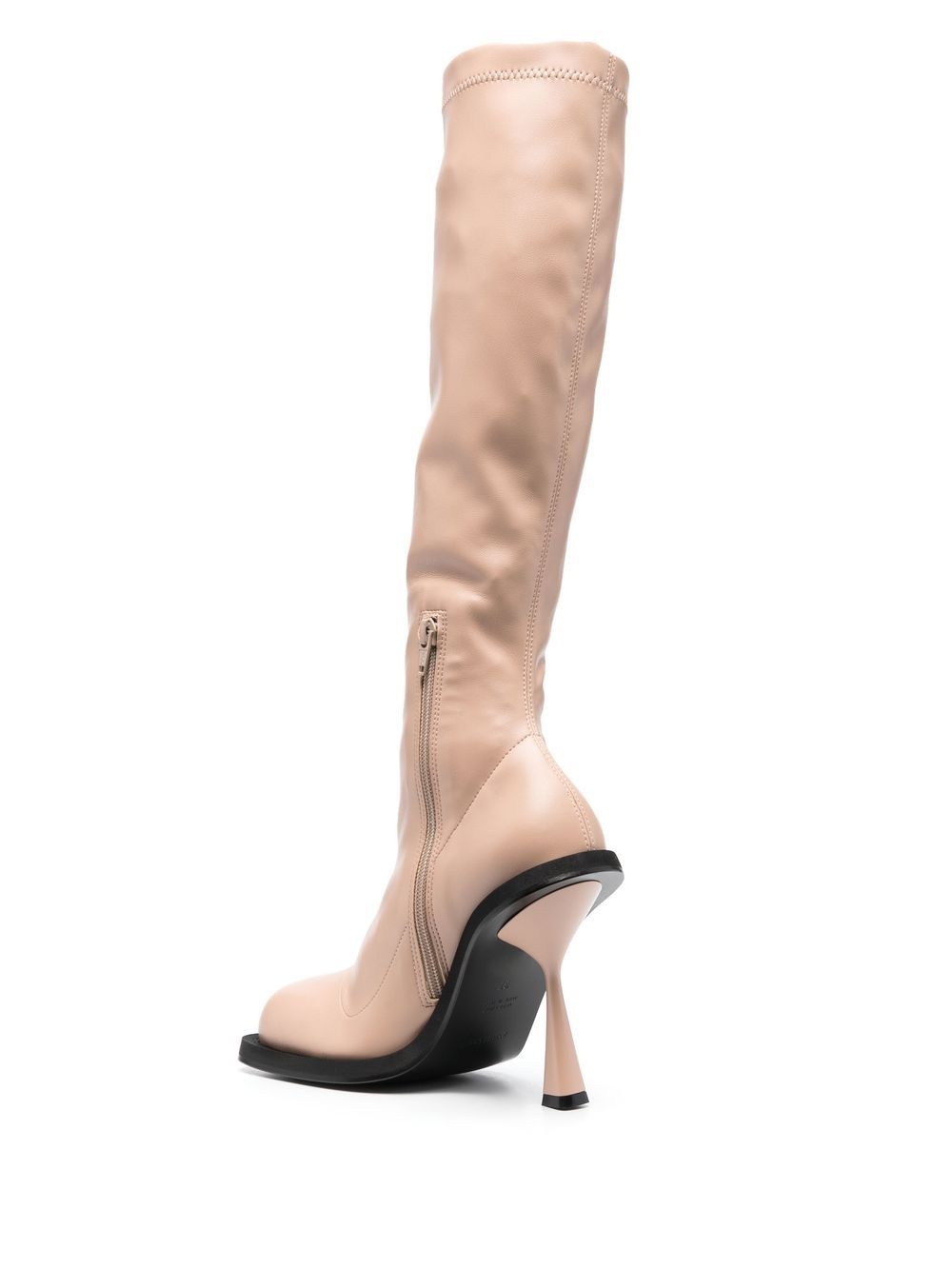 square-toe knee-high boots - 3