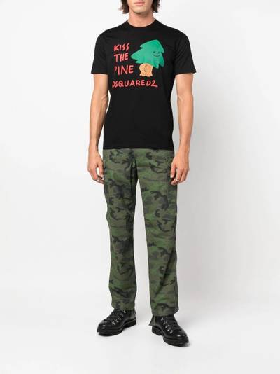 DSQUARED2 Kiss The Pines cotton T-shirt outlook