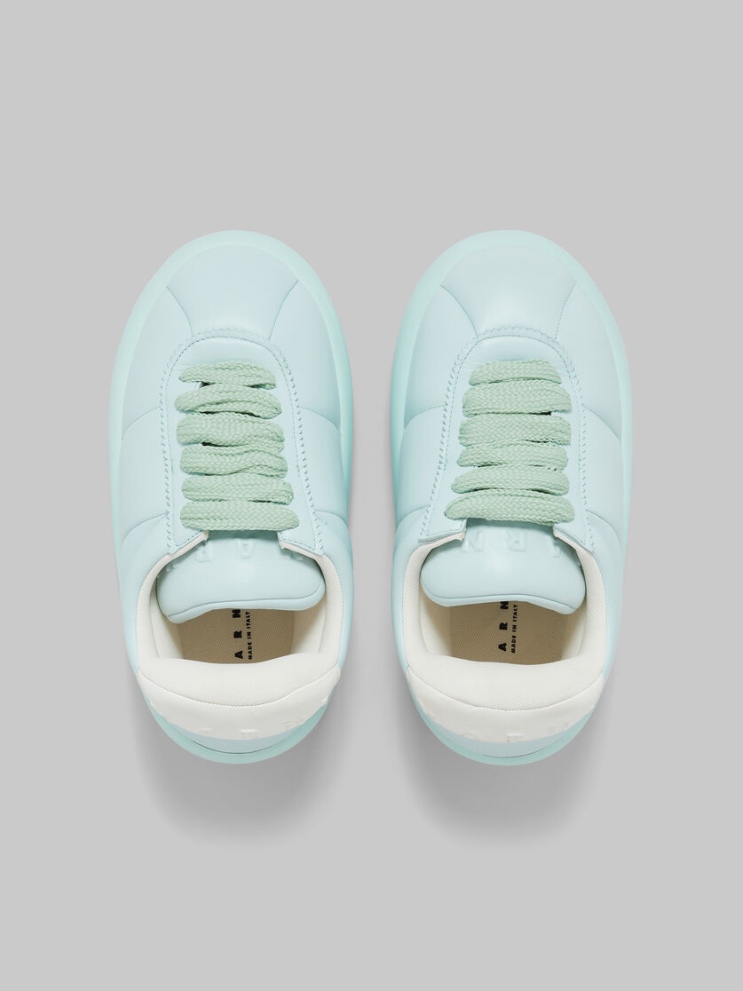 LIGHT BLUE LEATHER BIGFOOT 2.0 SNEAKER - 4