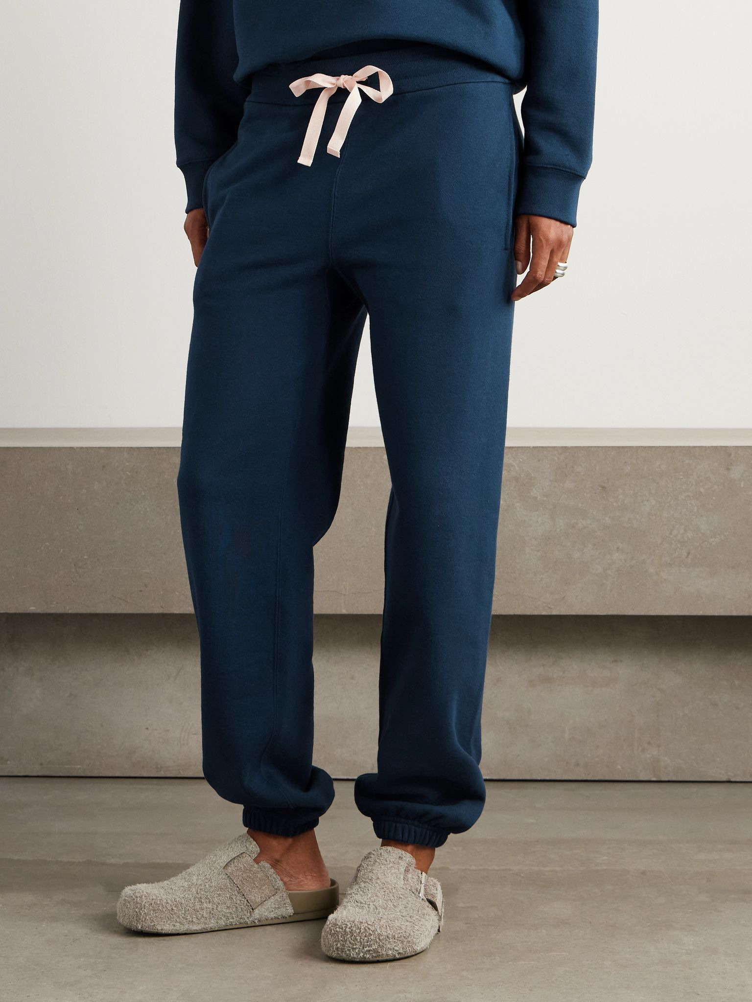 Cotton-jersey track pants Navy - 3