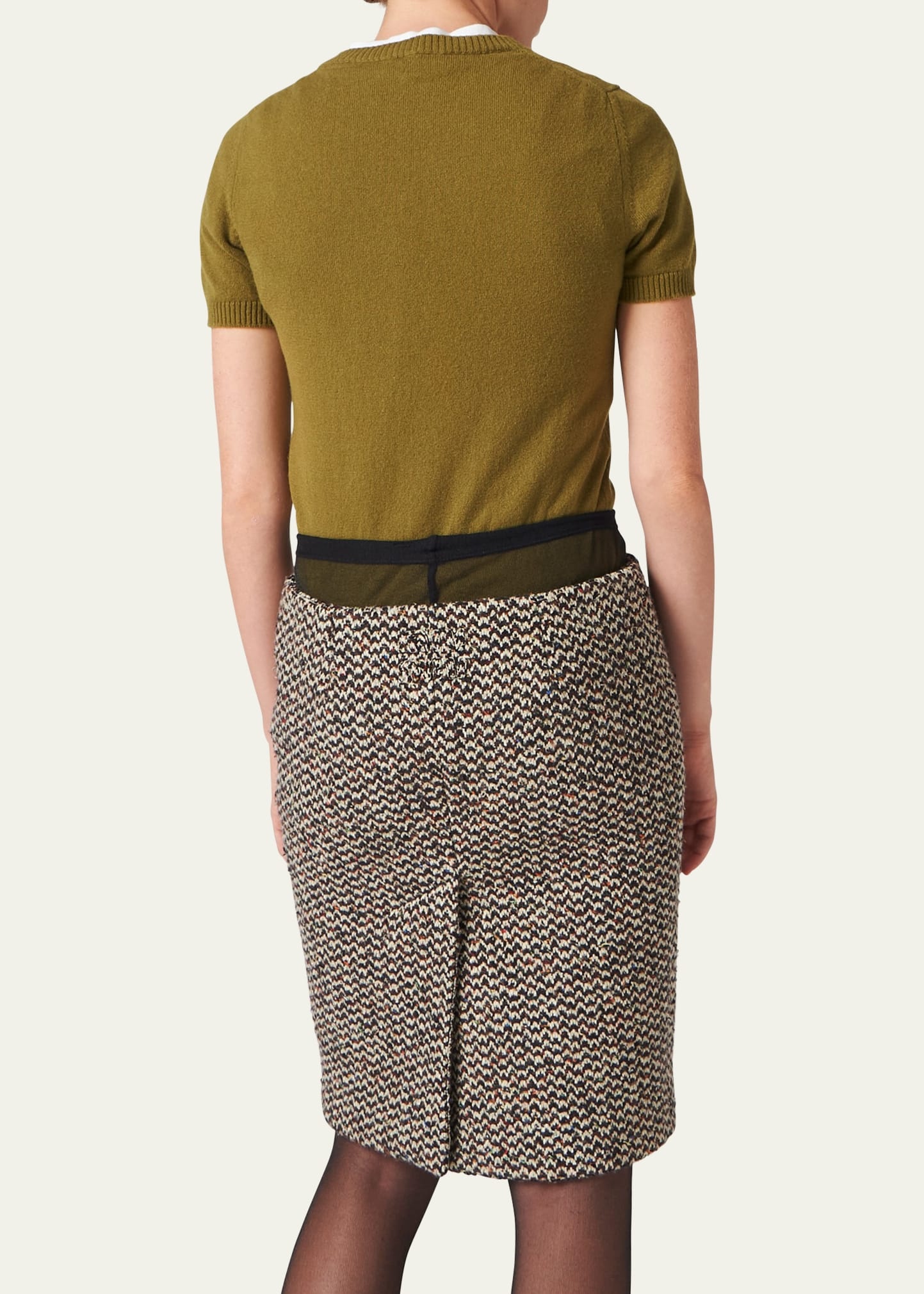 Short-Sleeve Cashmere Sweater - 3
