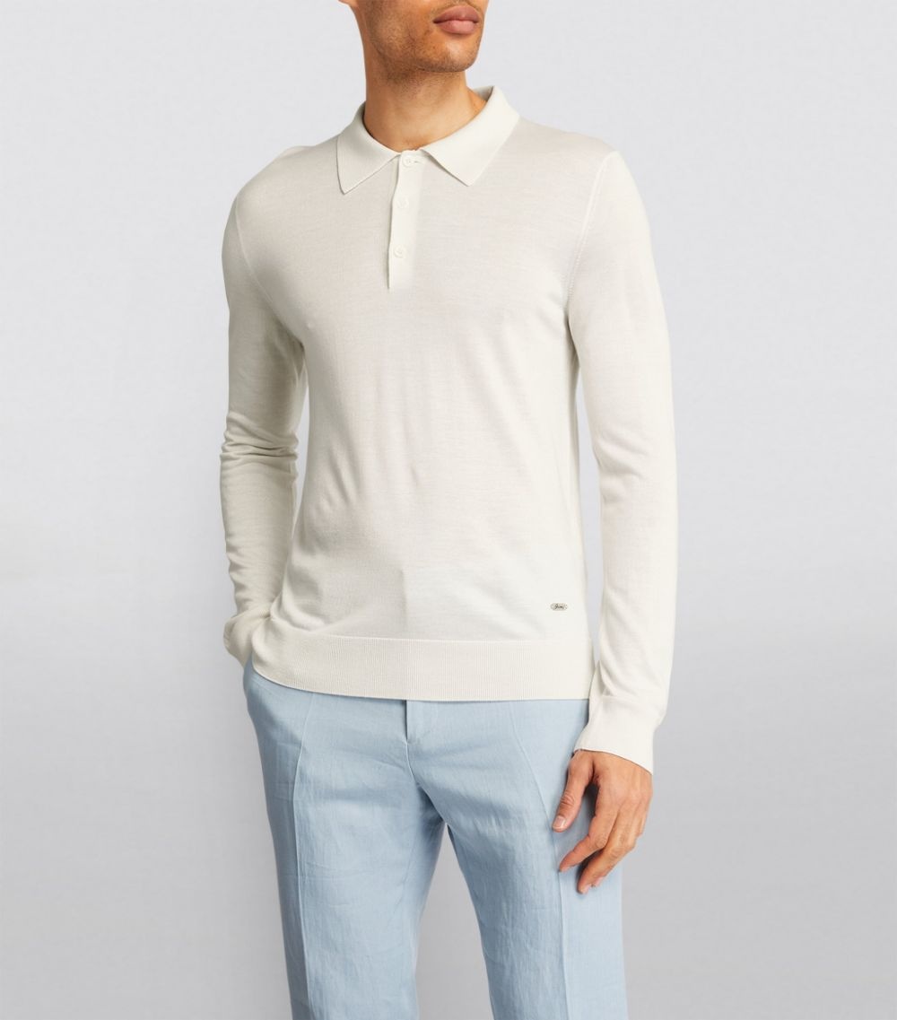 Cashmere-Silk Collared Sweater - 3