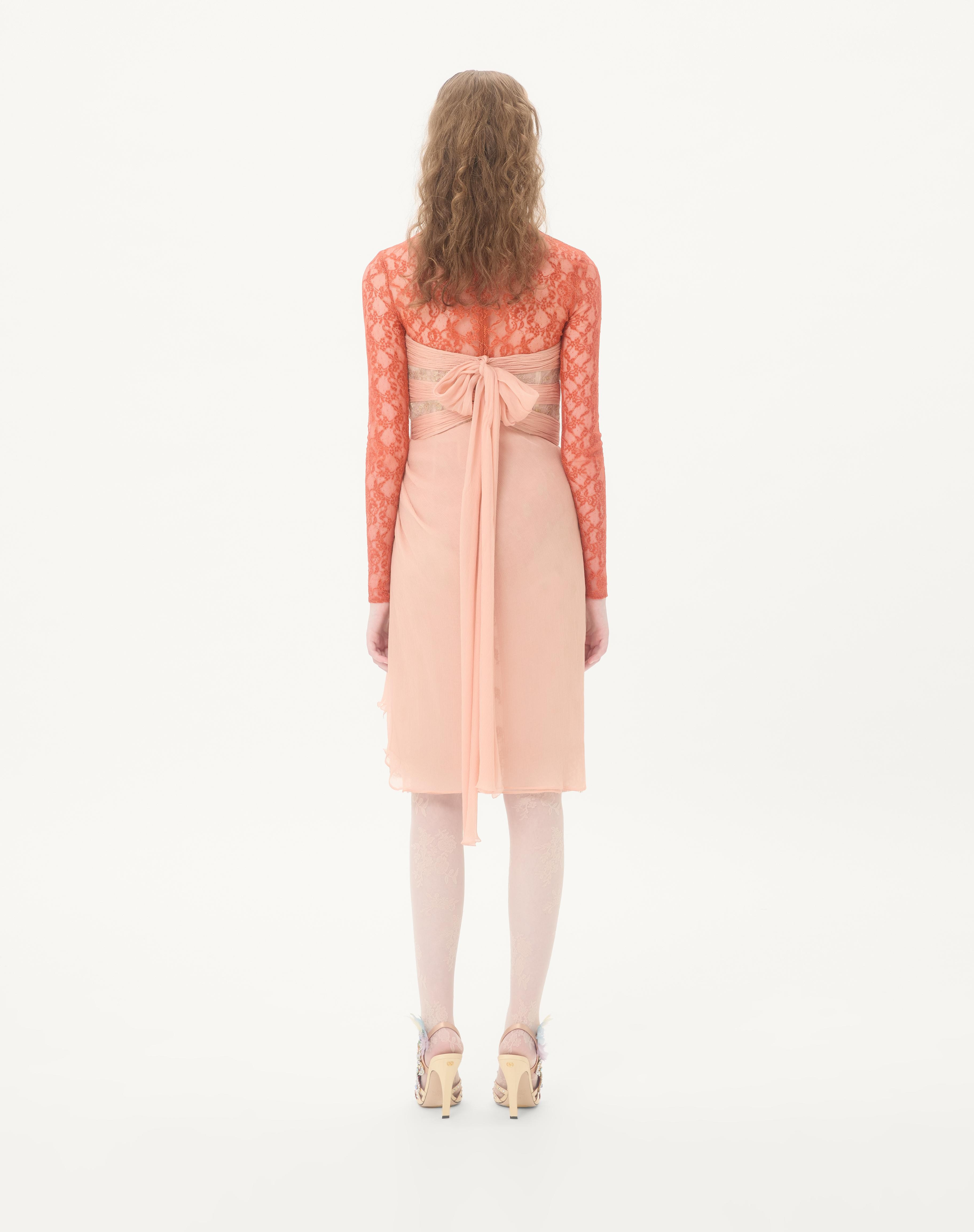 CREPPONNE CHIFFON DRESS - 7