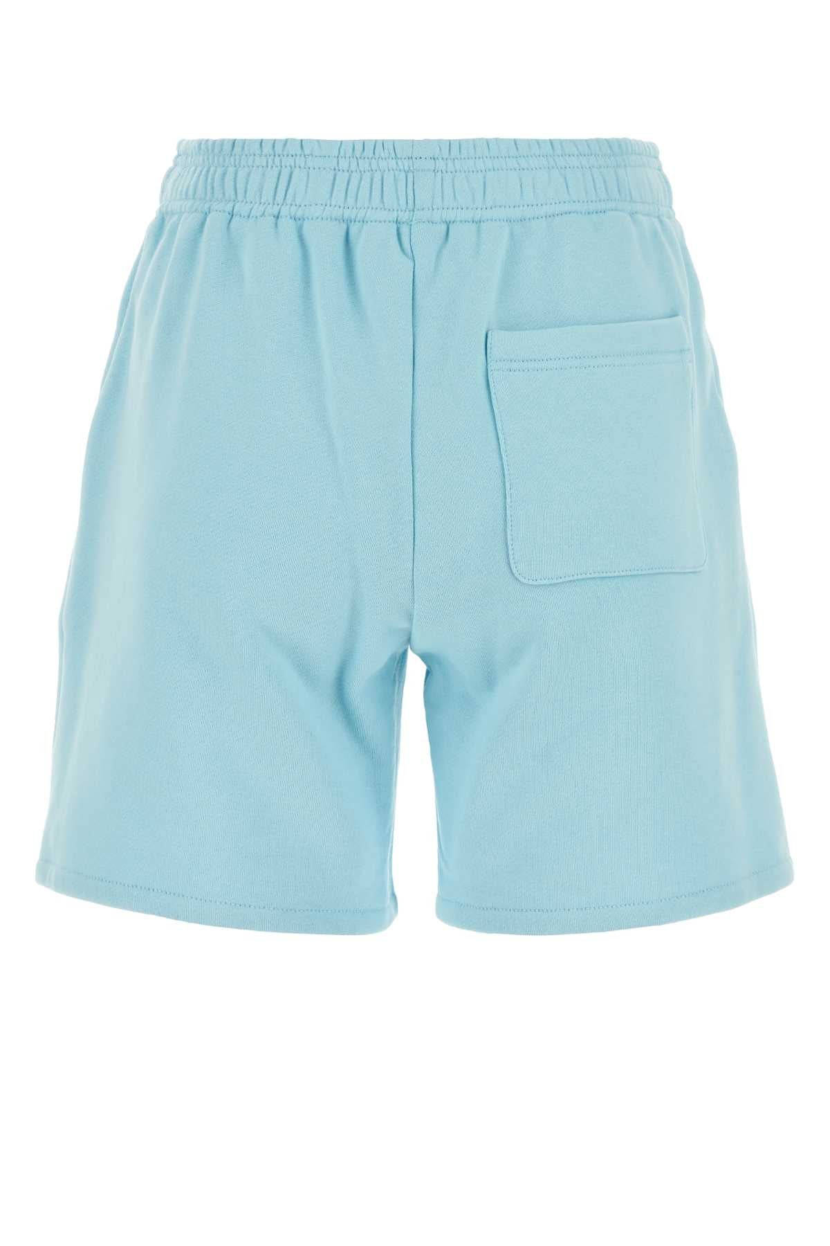 Versace Women Light-Blue Cotton Shorts - 2