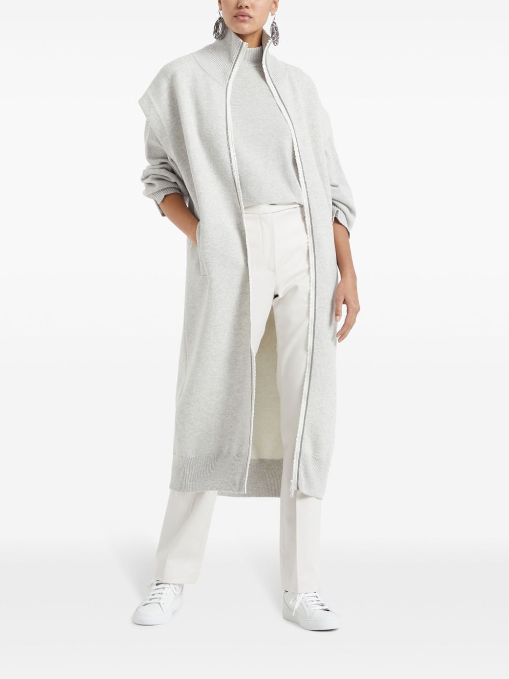 Monili-embellished trousers - 2