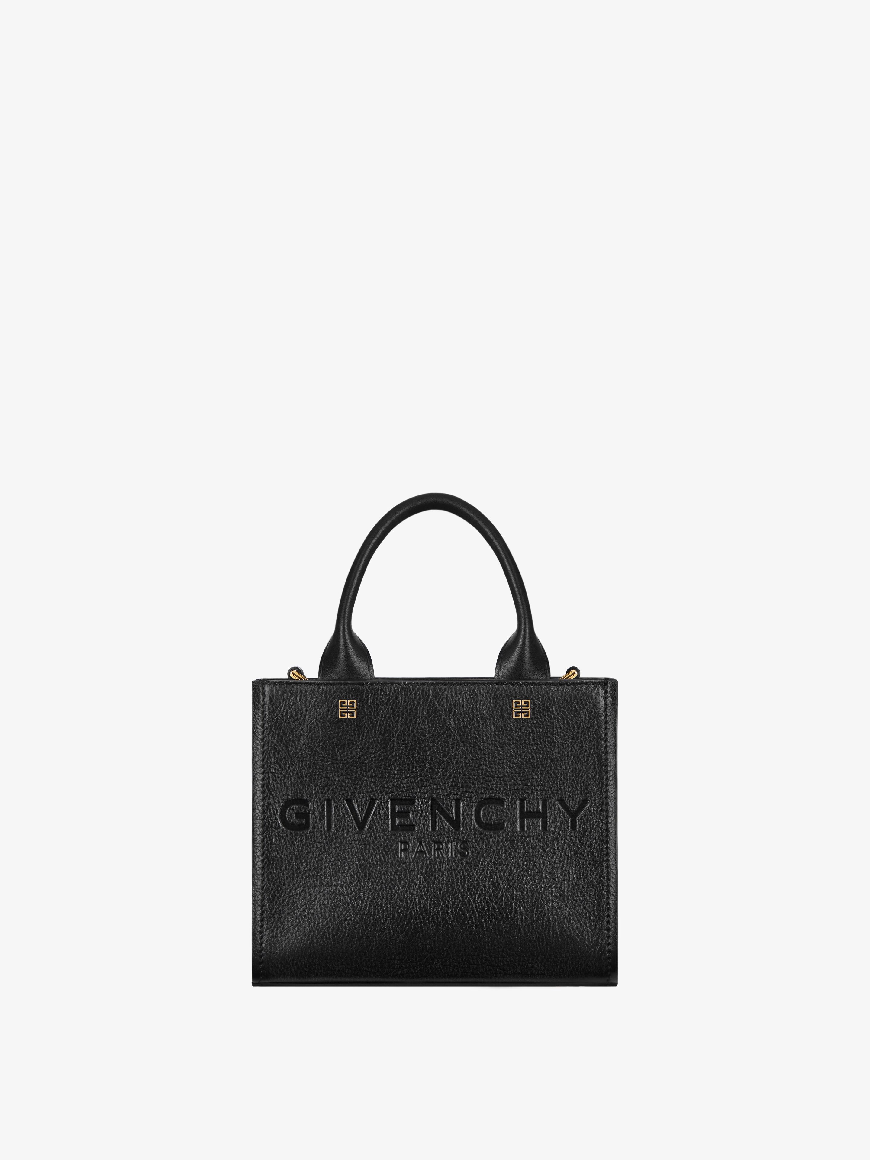 MINI G-TOTE SHOPPING BAG IN LEATHER - 1