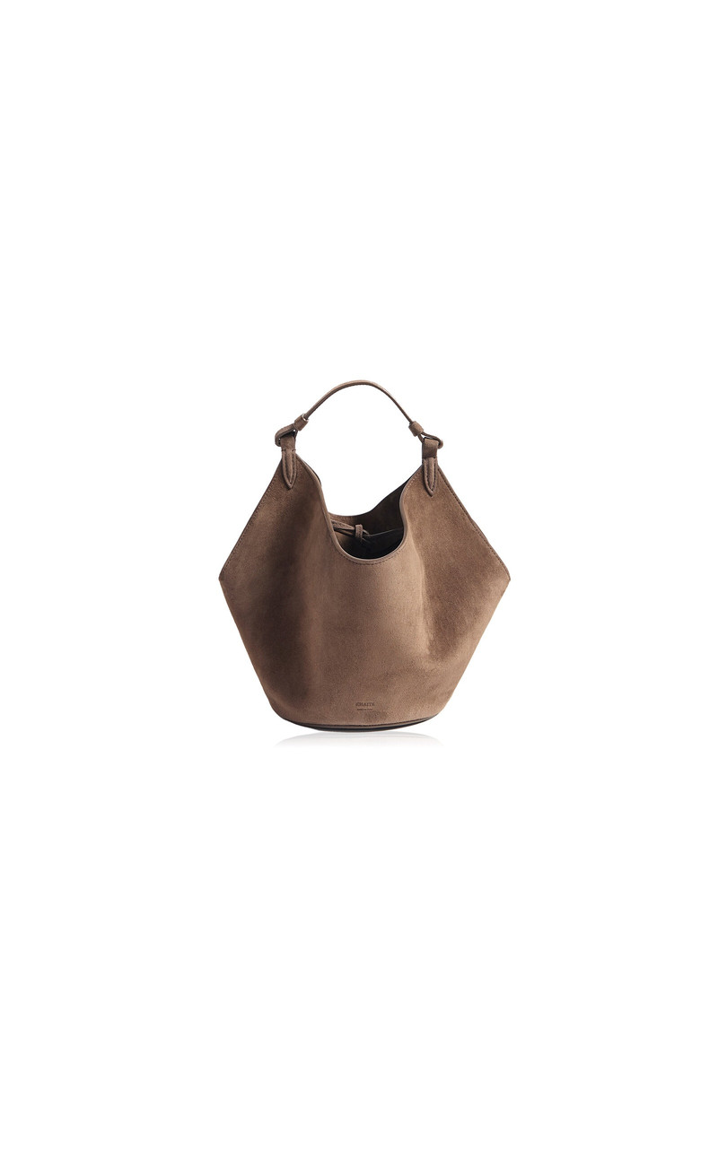 Mini Lotus Suede Tote brown - 1