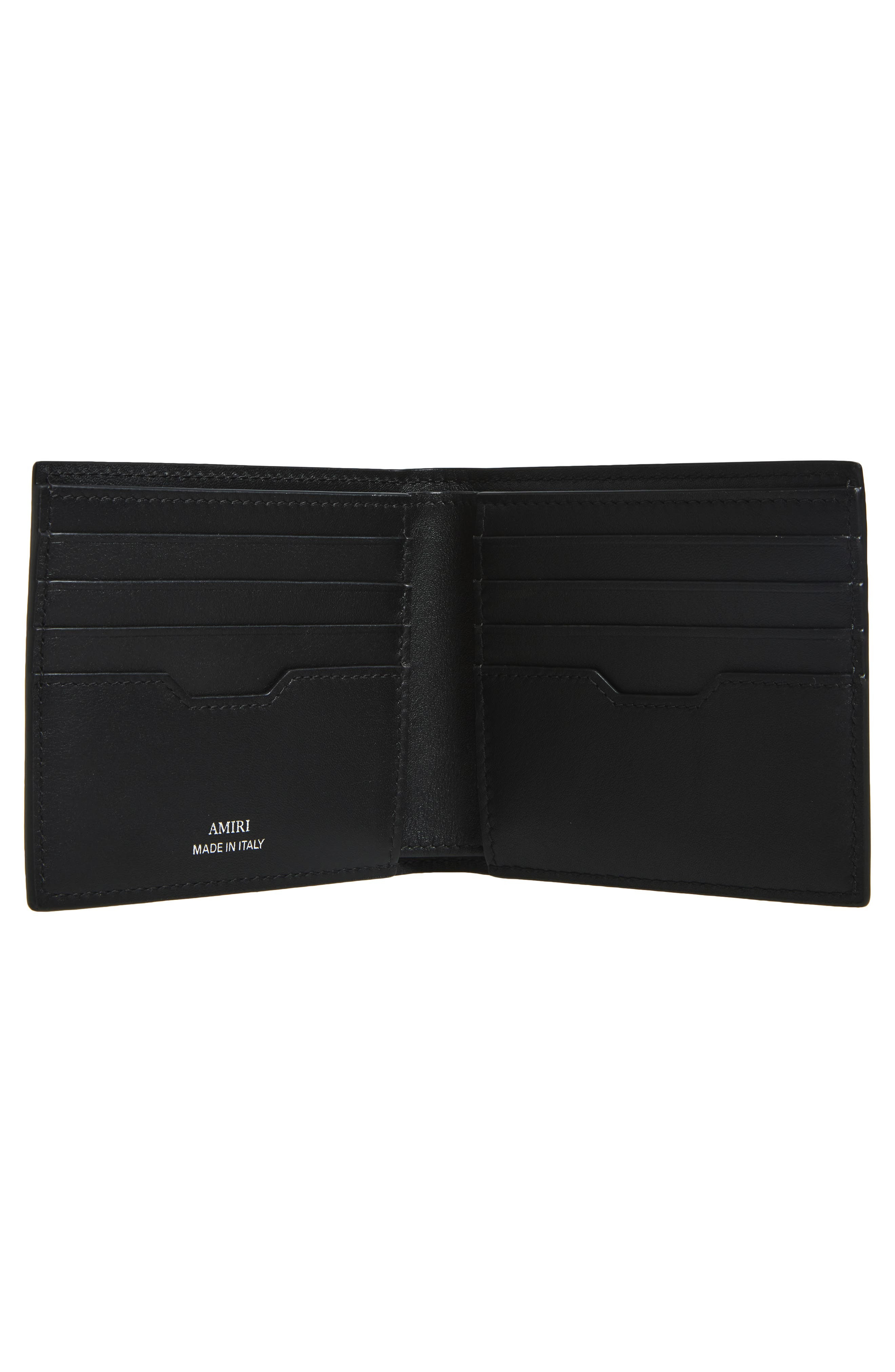 AMIRI Hollywood Logo Leather Bifold Wallet in Black at Nordstrom - 2