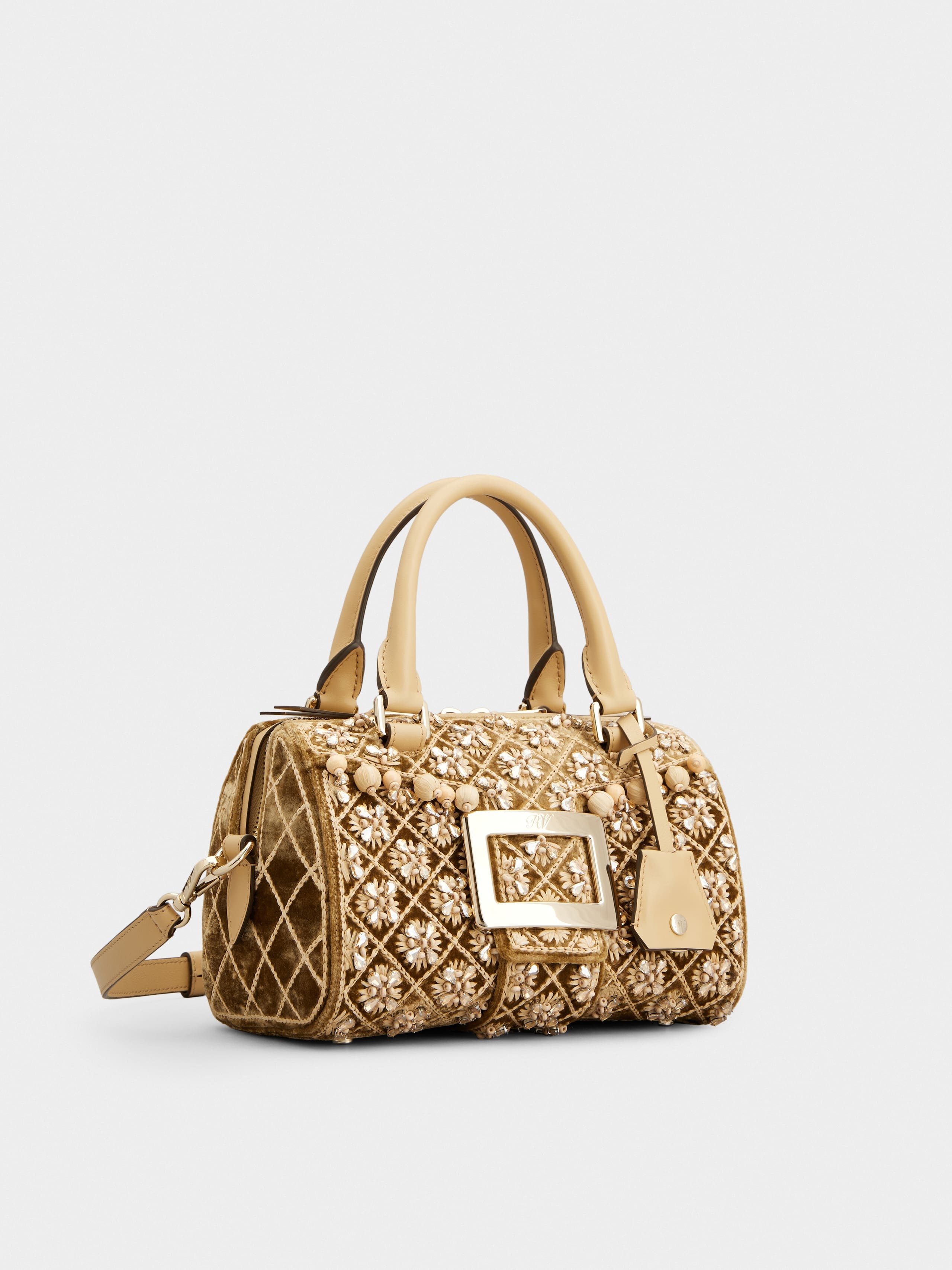 Belle Vivier Bag in velvet - 3