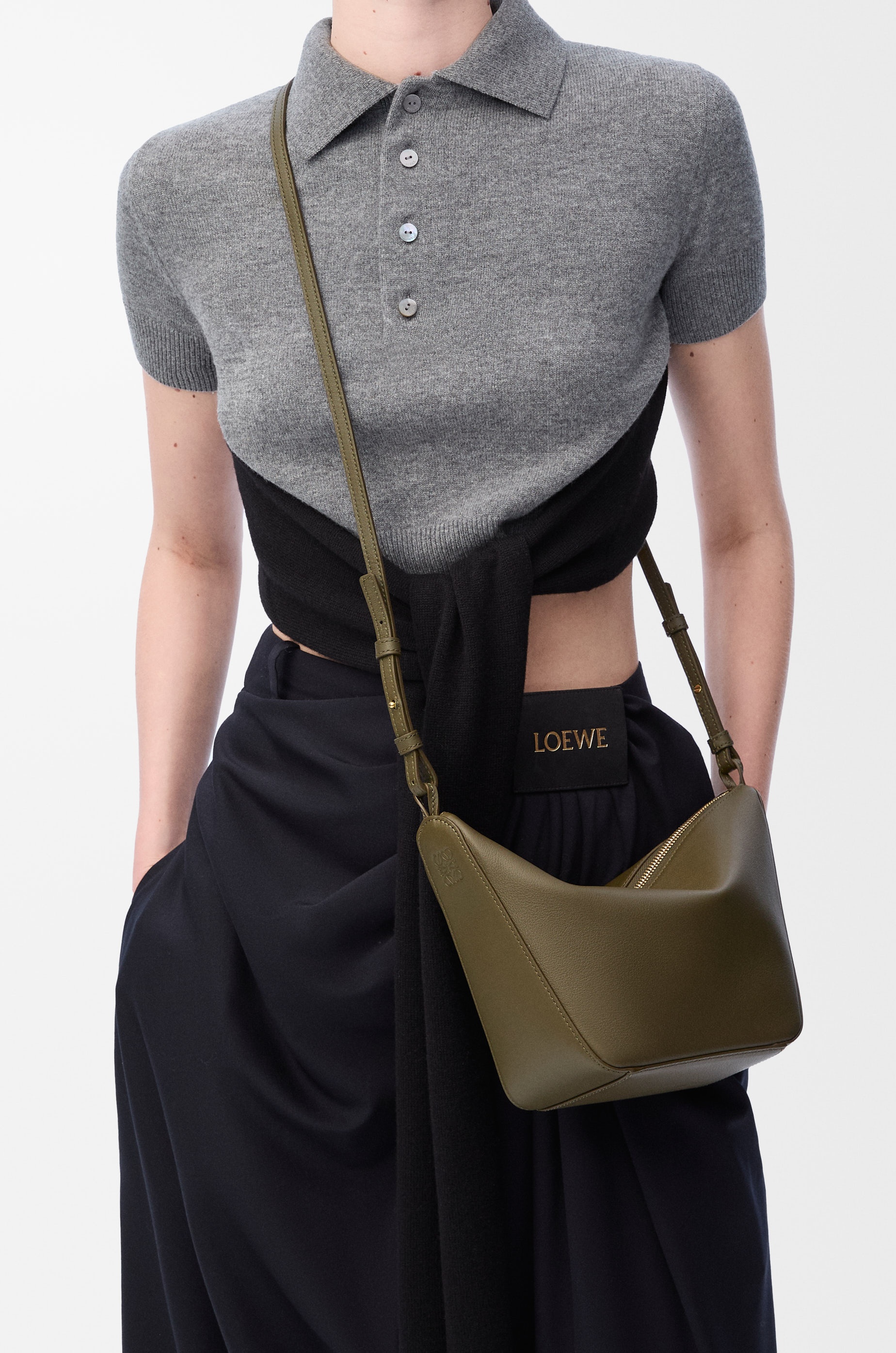 Mini Hammock Hobo bag in classic calfskin - 3