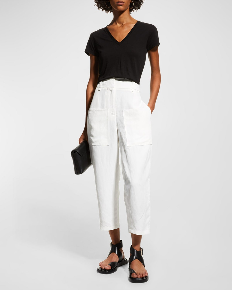 Vince Essential Pima Cotton V-Neck Tee outlook