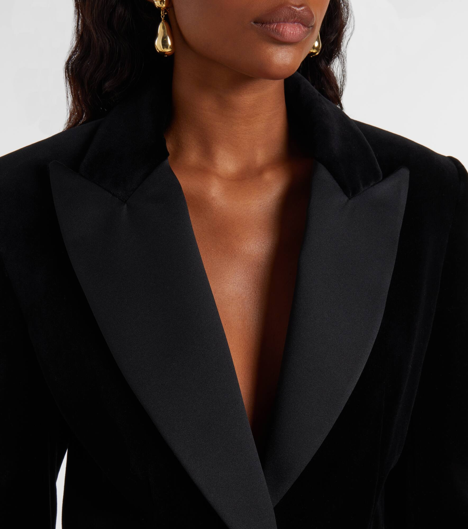 Cotton velvet blazer - 4