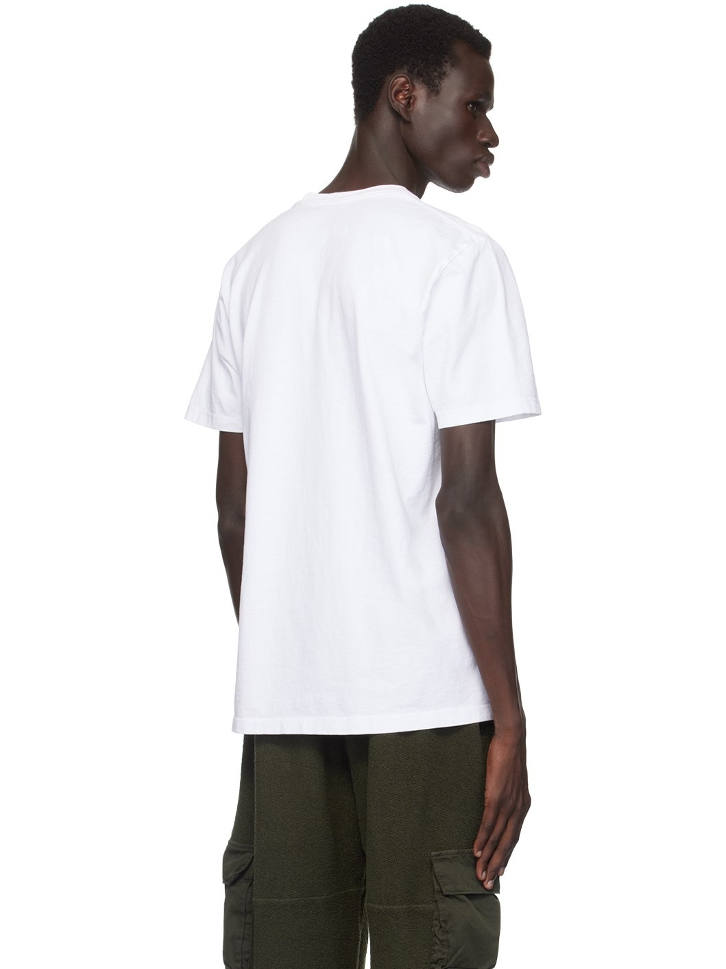 White Heavyweight Classic Pocket T-shirt - 3