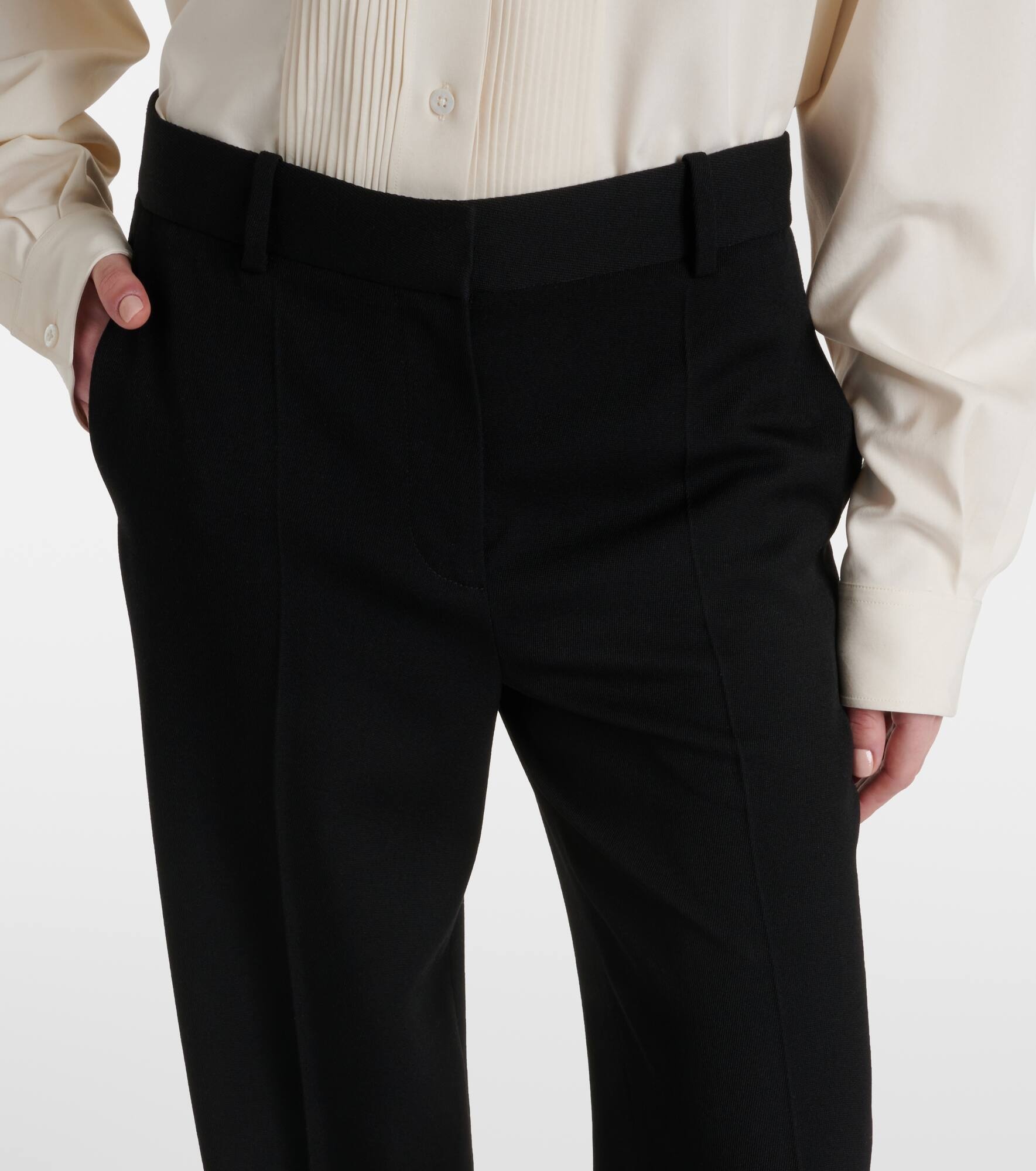 Encore wool wide-leg pants - 4