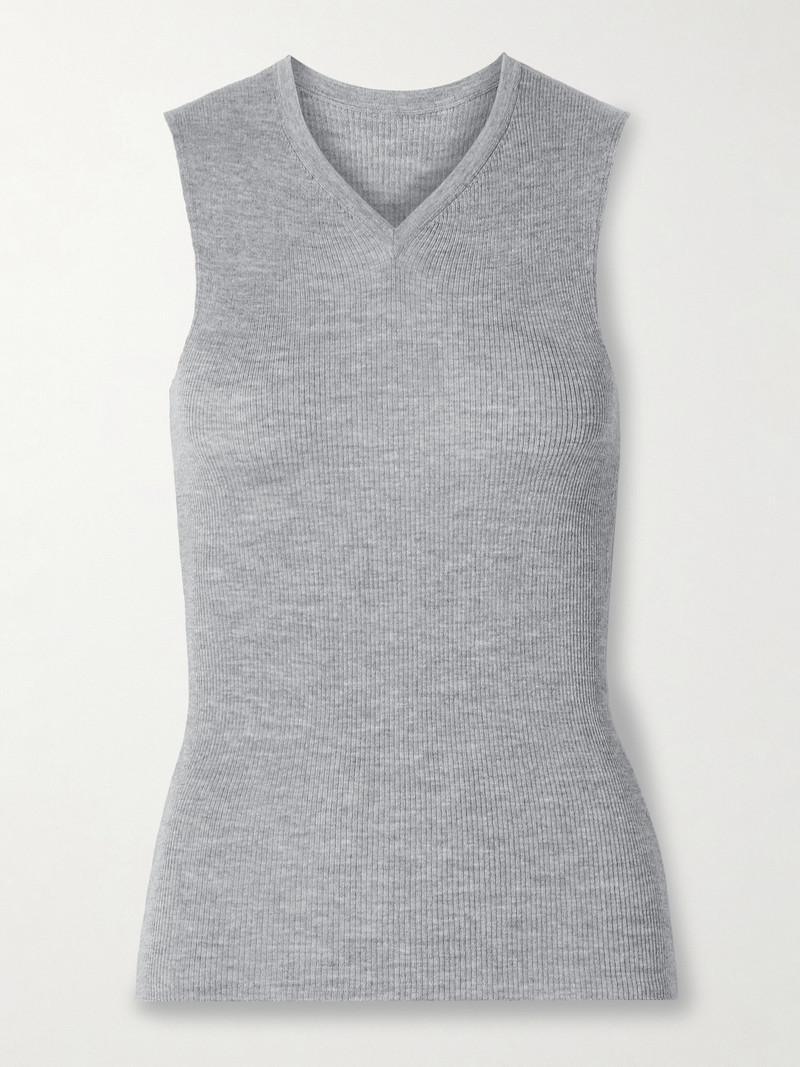 Renato Ribbed Wool-blend Jersey Tank 1