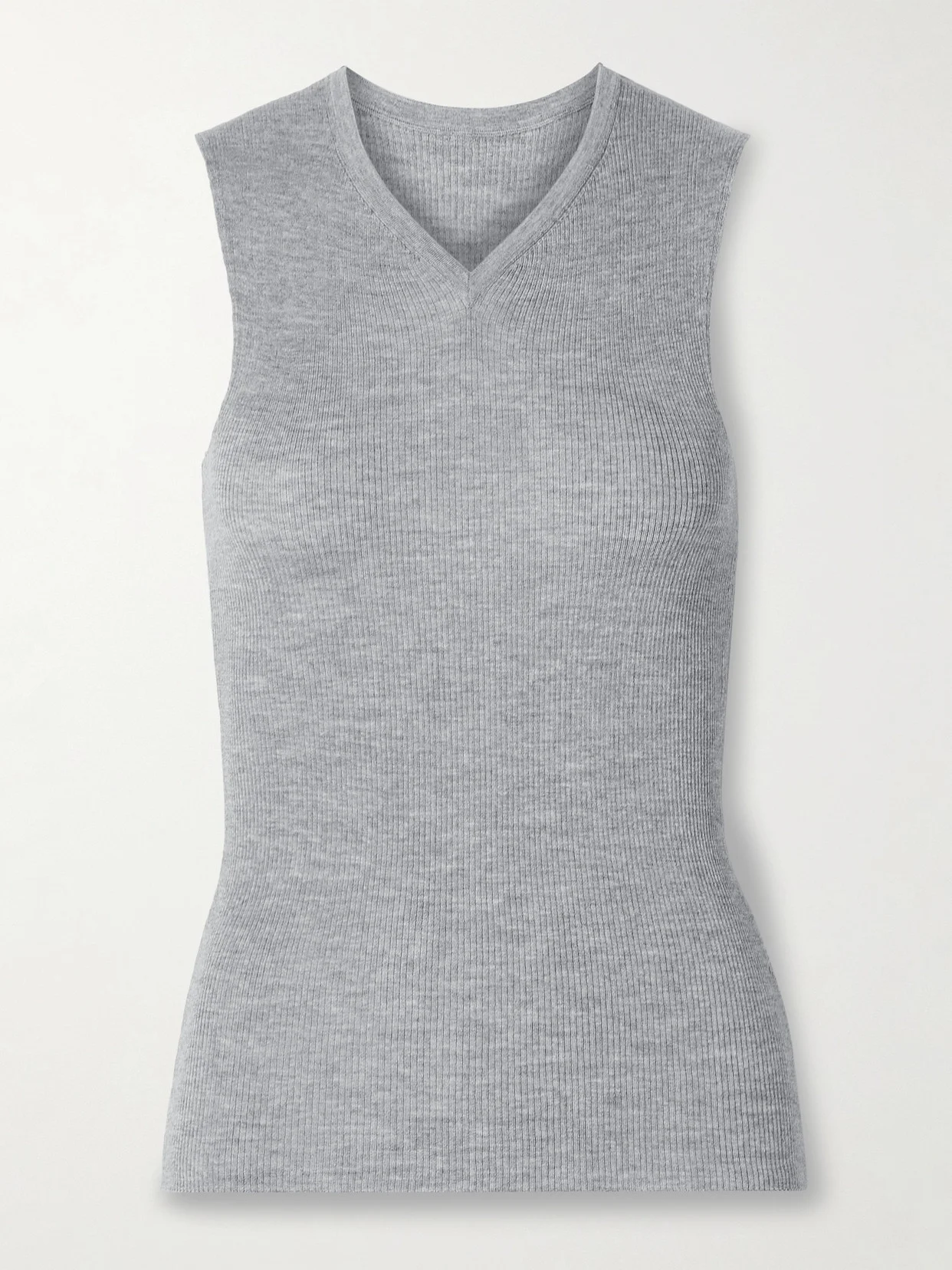 Renato Ribbed Wool-blend Jersey Tank - 1