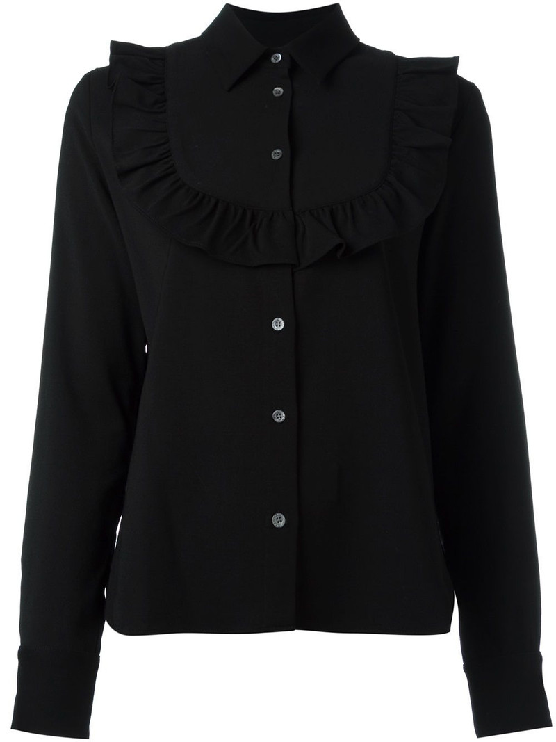 ruffled panel shirt 1