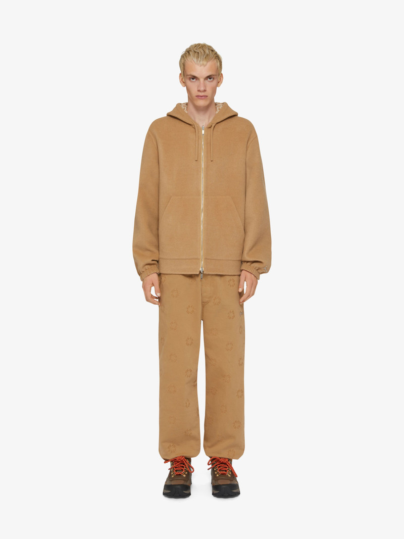 Givenchy REVERSIBLE ZIPPED HOODIE IN MONOGRAM 72 JACQUARD outlook