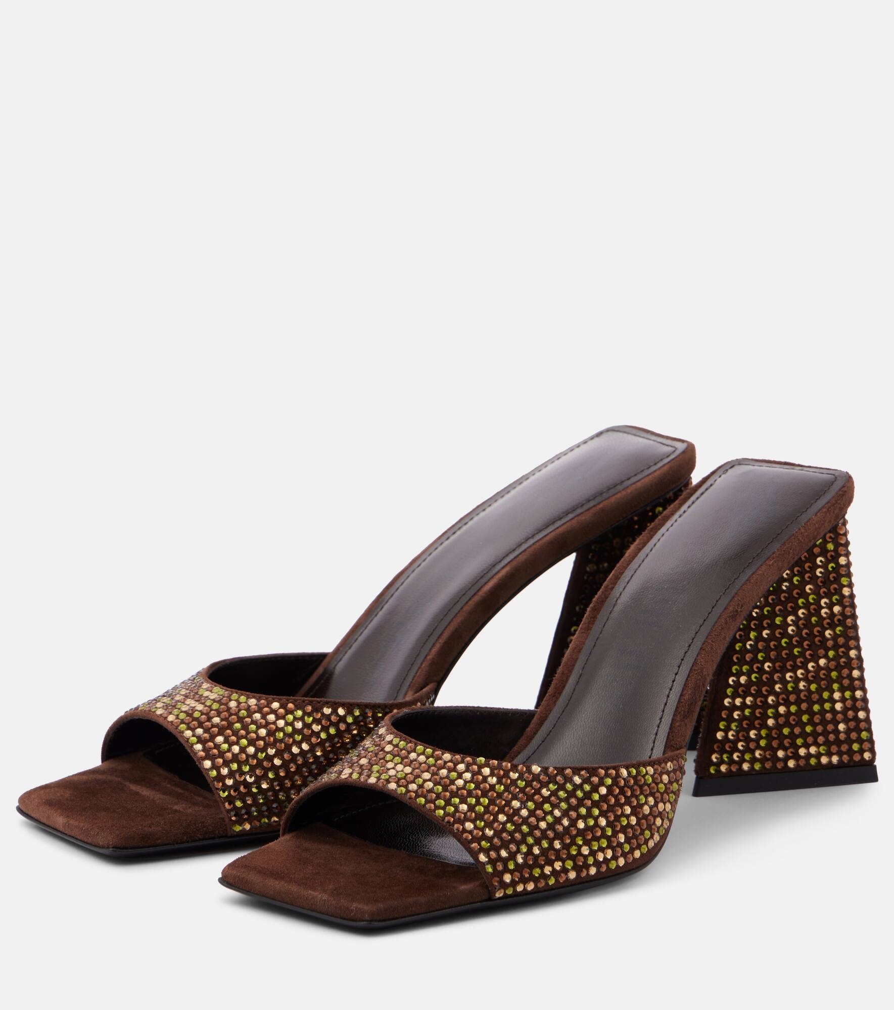 Devon 85 embellished leather mules - 5