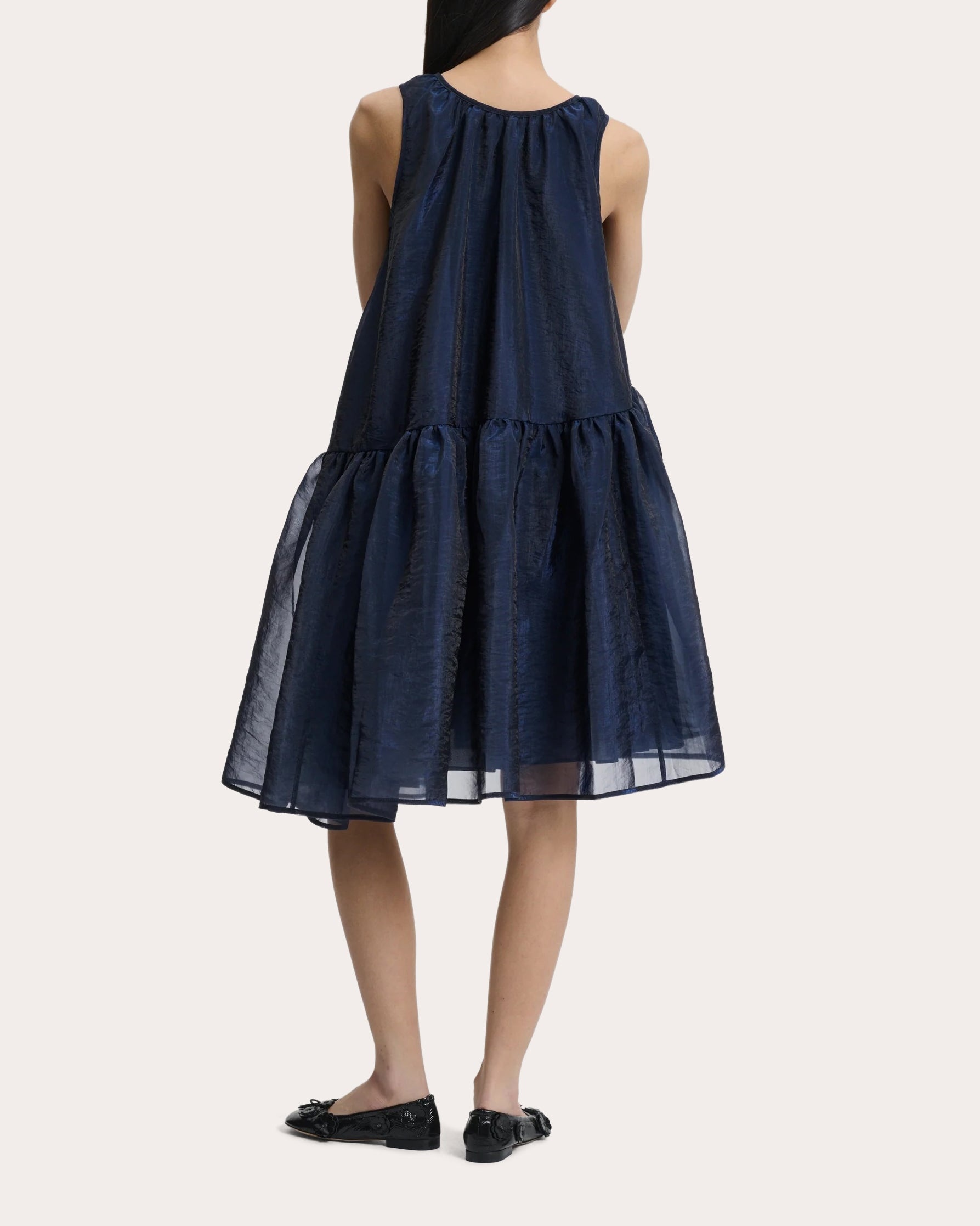 Azelia Embroidered Floral Liquid Myrtia Asymmetric Dress - 2