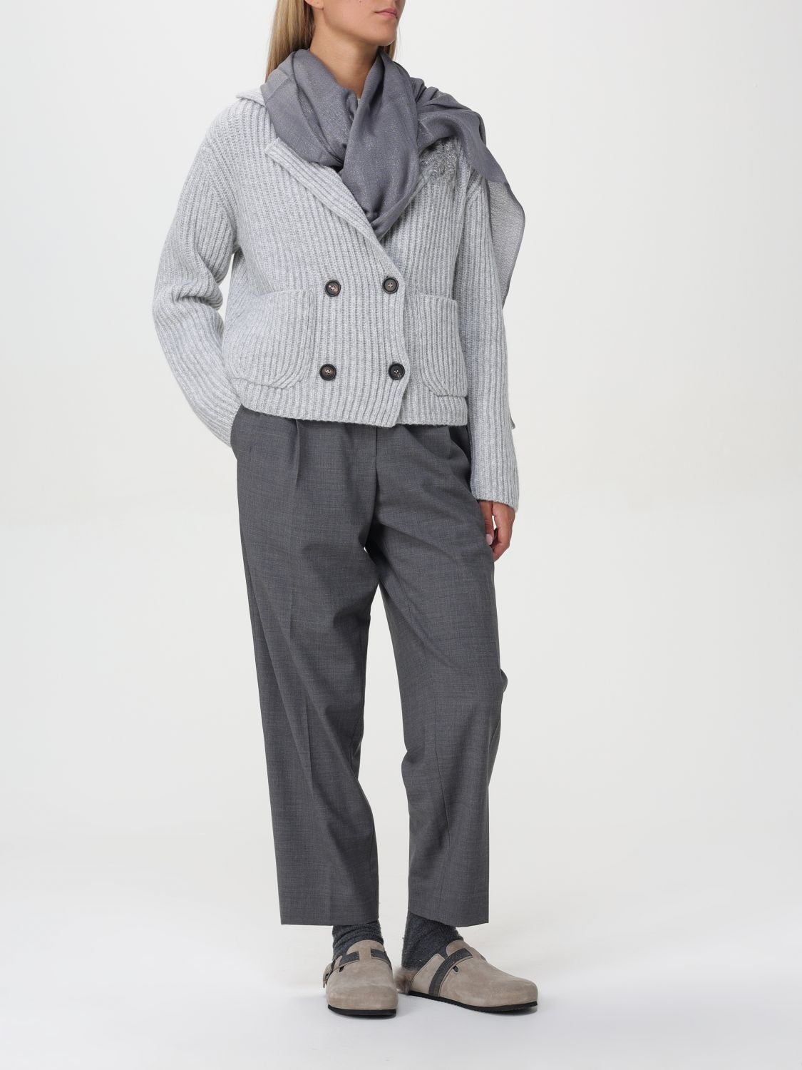 Brunello cucinelli sweater in cashmere and silk - 2