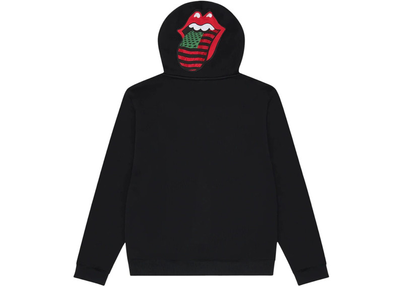 DENIM TEARS Denim Tears x Rolling Stones Hoodie Black outlook