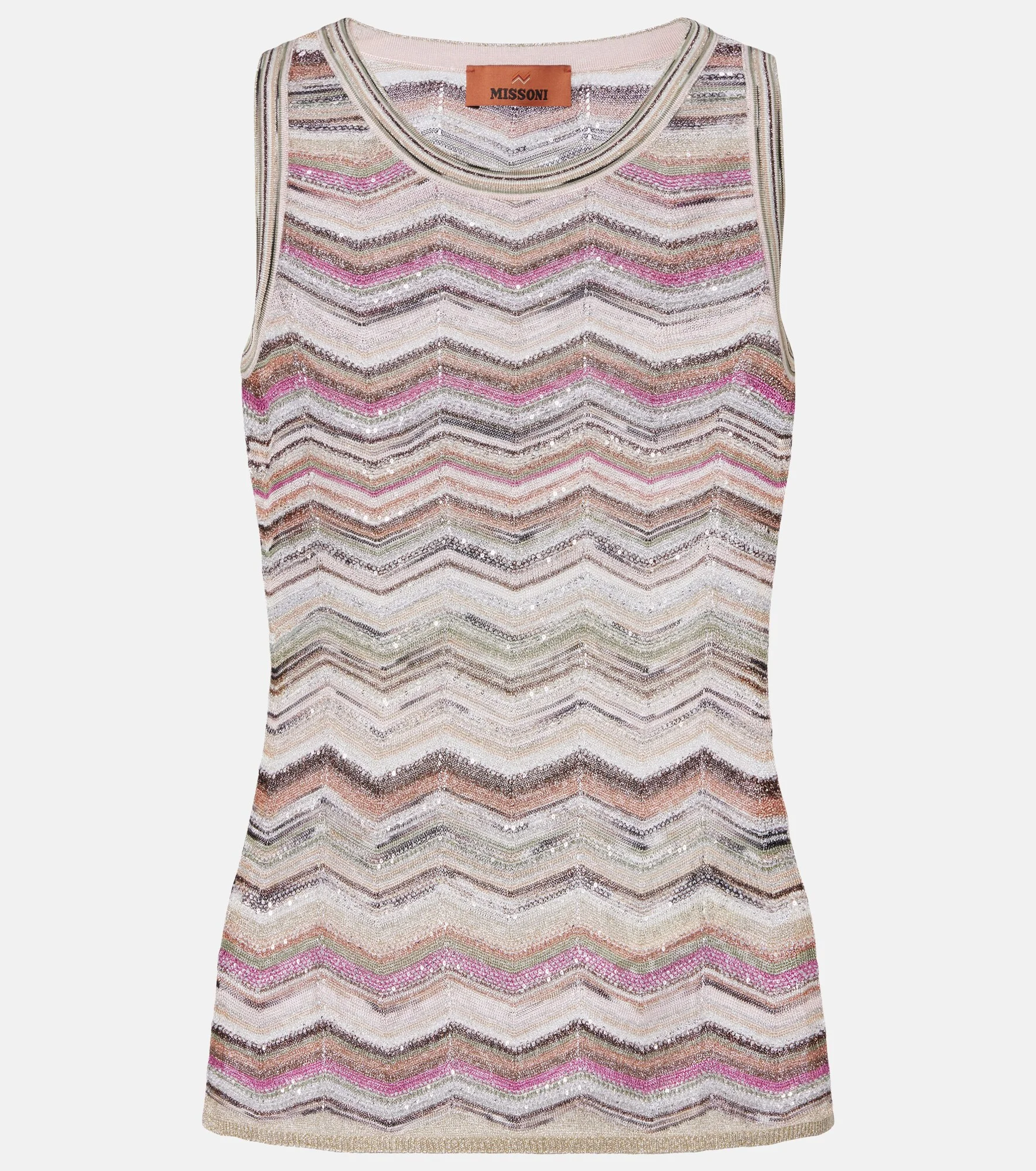 Zigzag sequined lamé top - 1