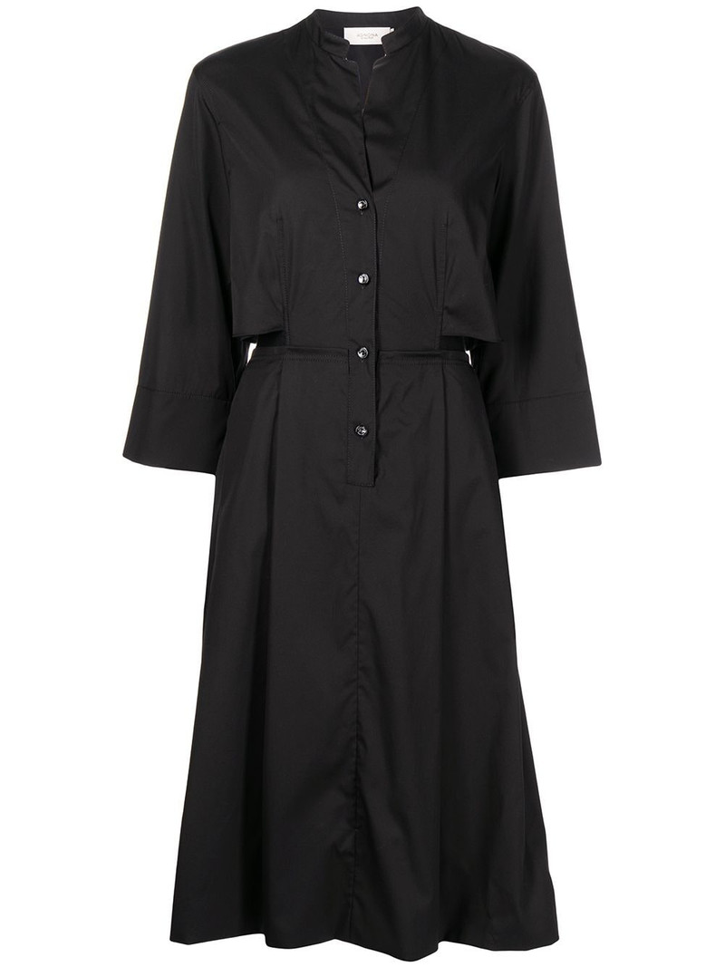 three-quarter midi shirt dress 1