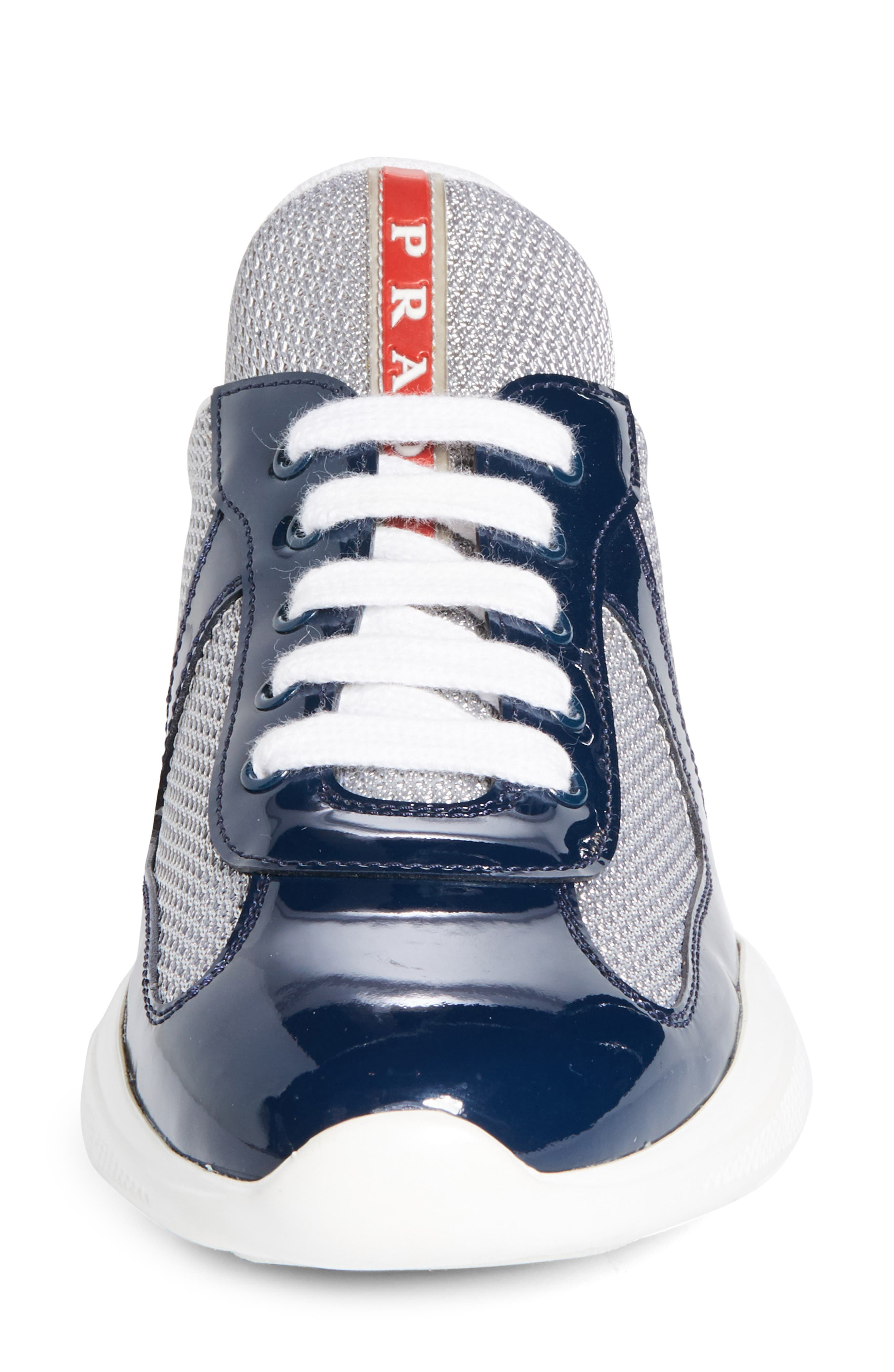 Prada America's Cup Sneaker in Blue/Grey at Nordstrom - 4