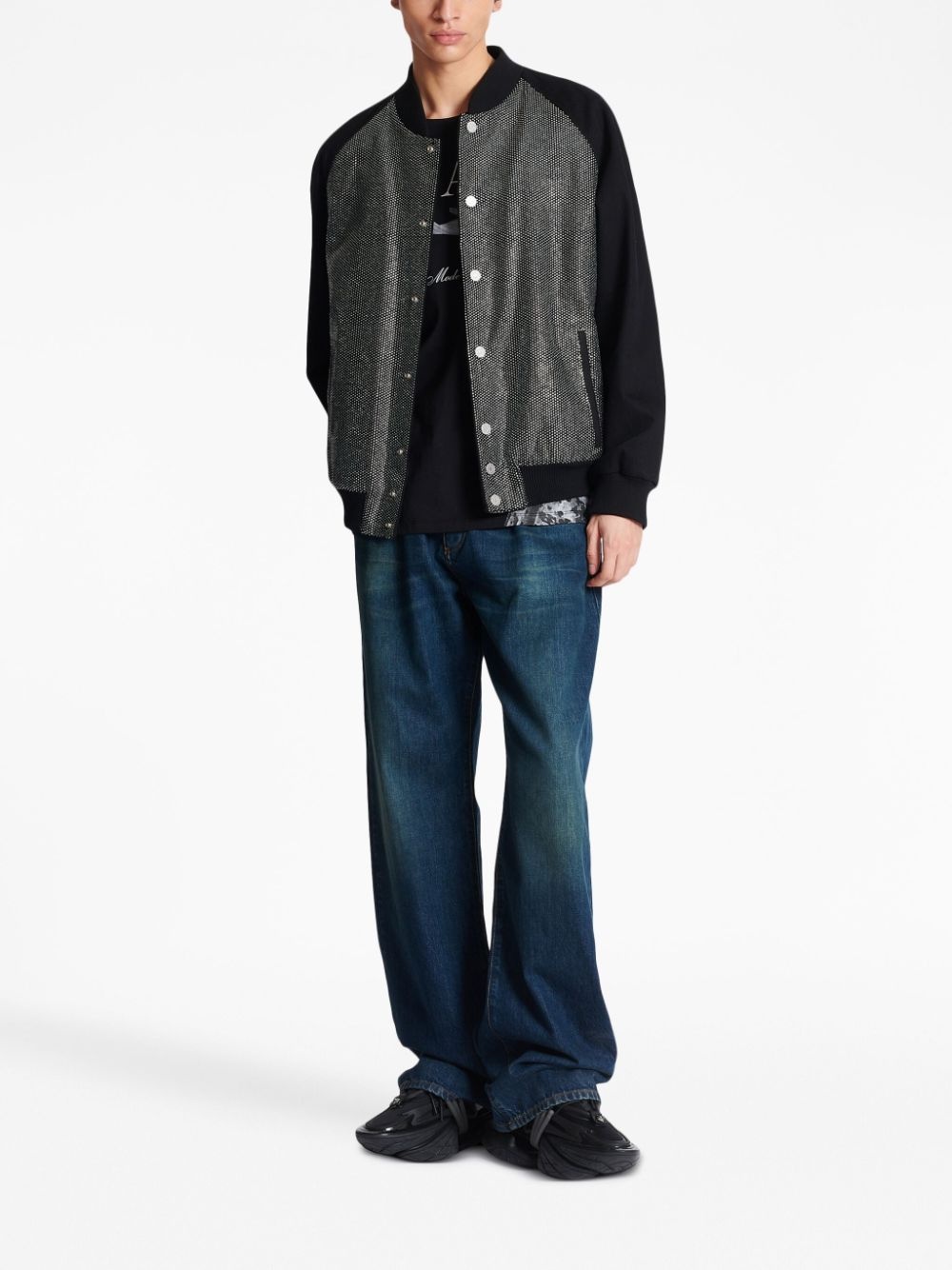 rhinestone-embellished bomber jacket - 2