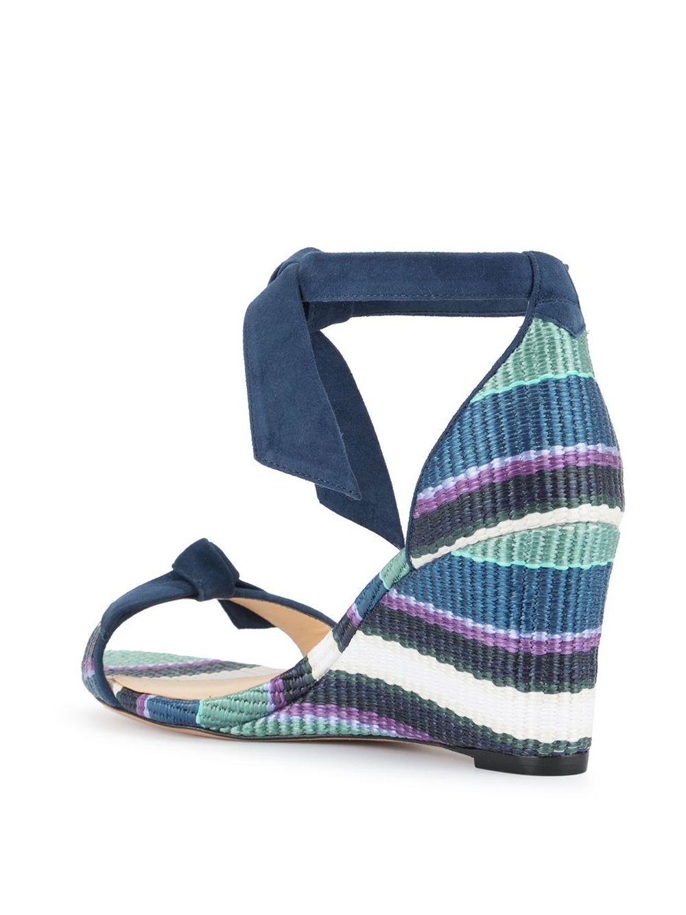 striped wedge sandals - 3