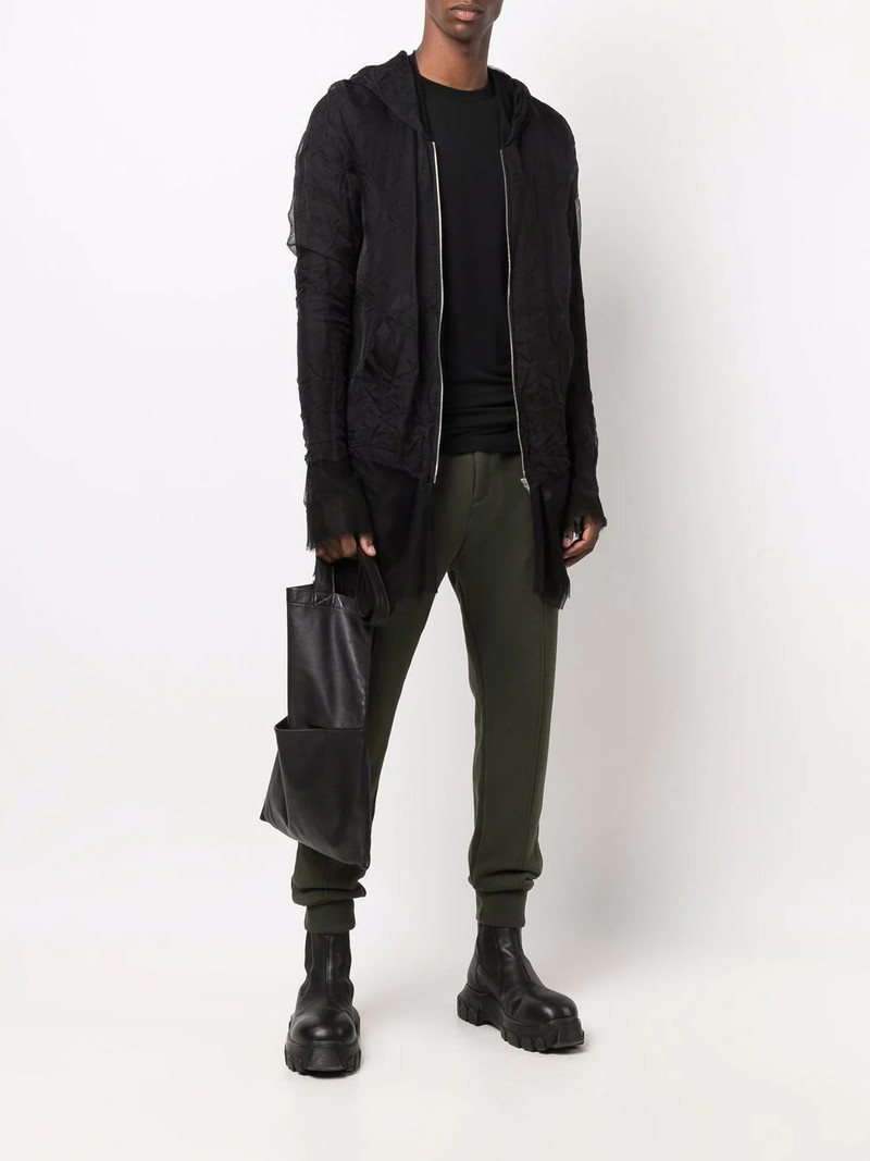 UNDERCOVER slip-on cotton track trousers outlook