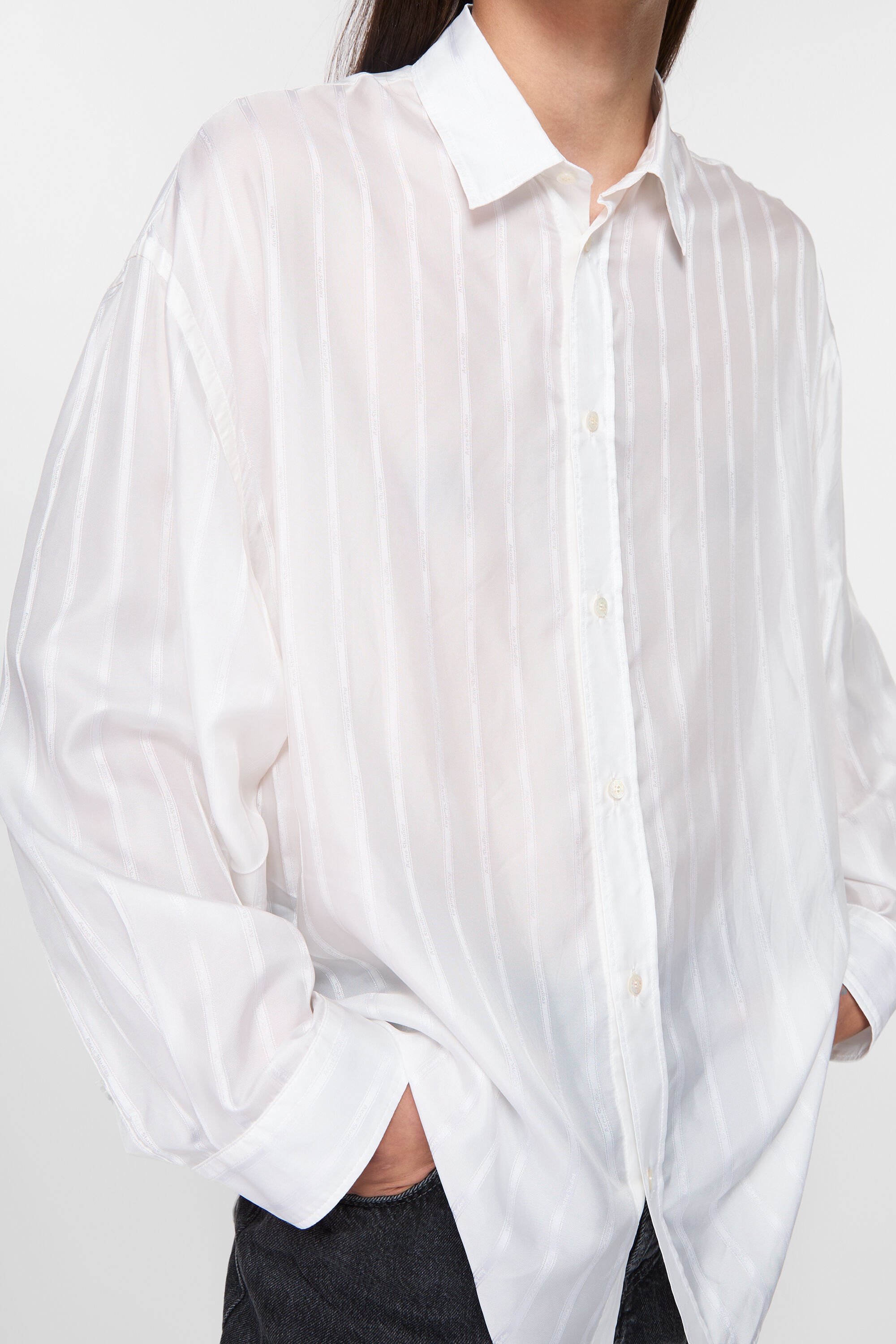 Button-up shirt - White - 4